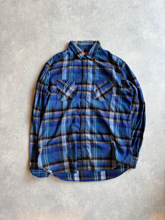 Supreme Western L/S Flannel Shirt Blue XL