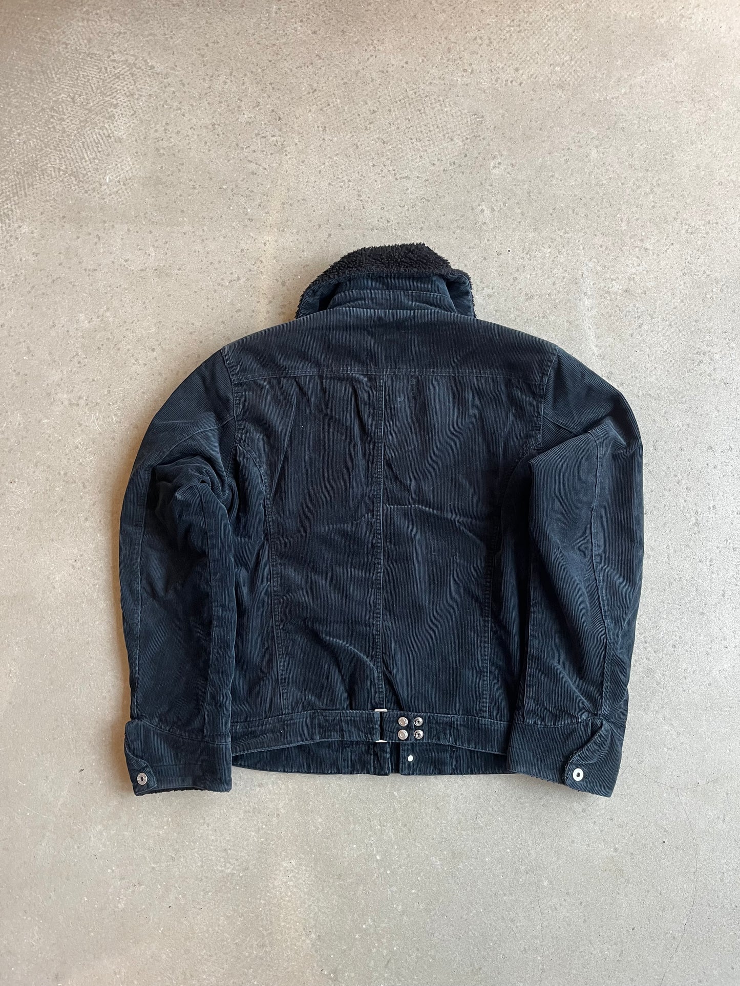 Diesel Corduroy Workwear Jacket Navy Large