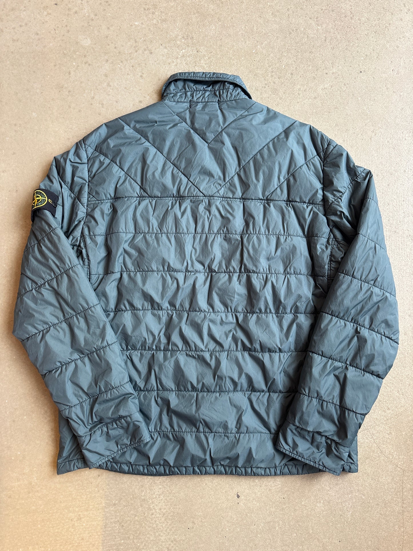 Stone Island Micro Yarn Cotton Lined Overshirt Jacket Blue XXL