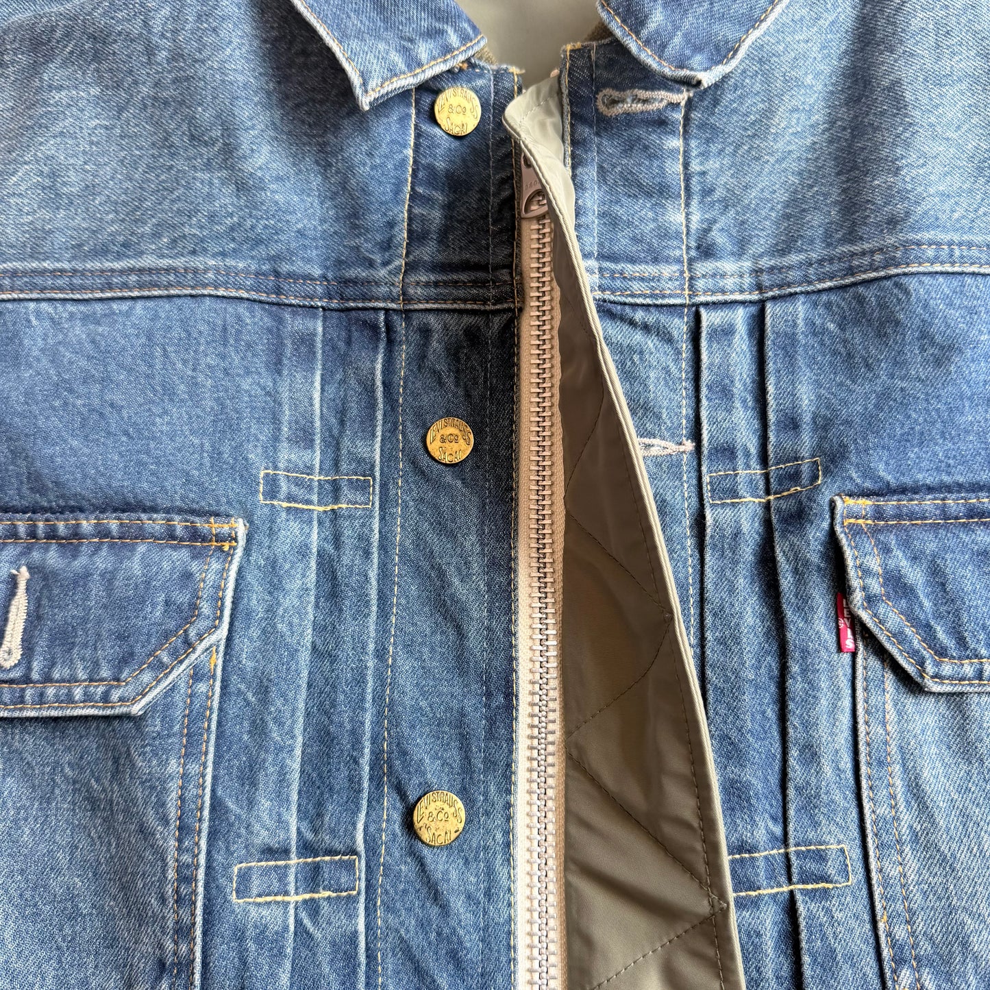 Levi's x Sacai Denim Nylon Reversible Blouson L