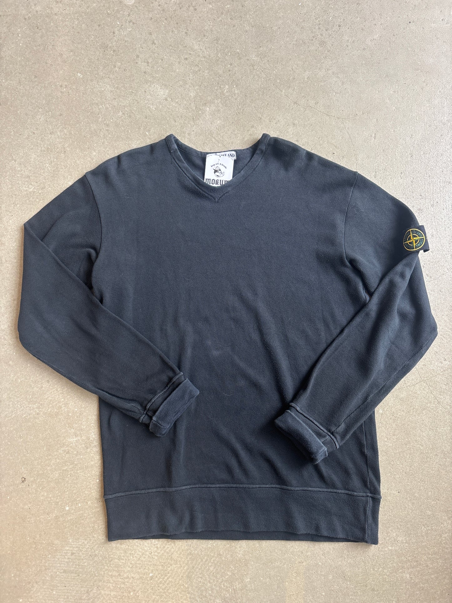 Stone Island V-Neck Sweater Navy XL