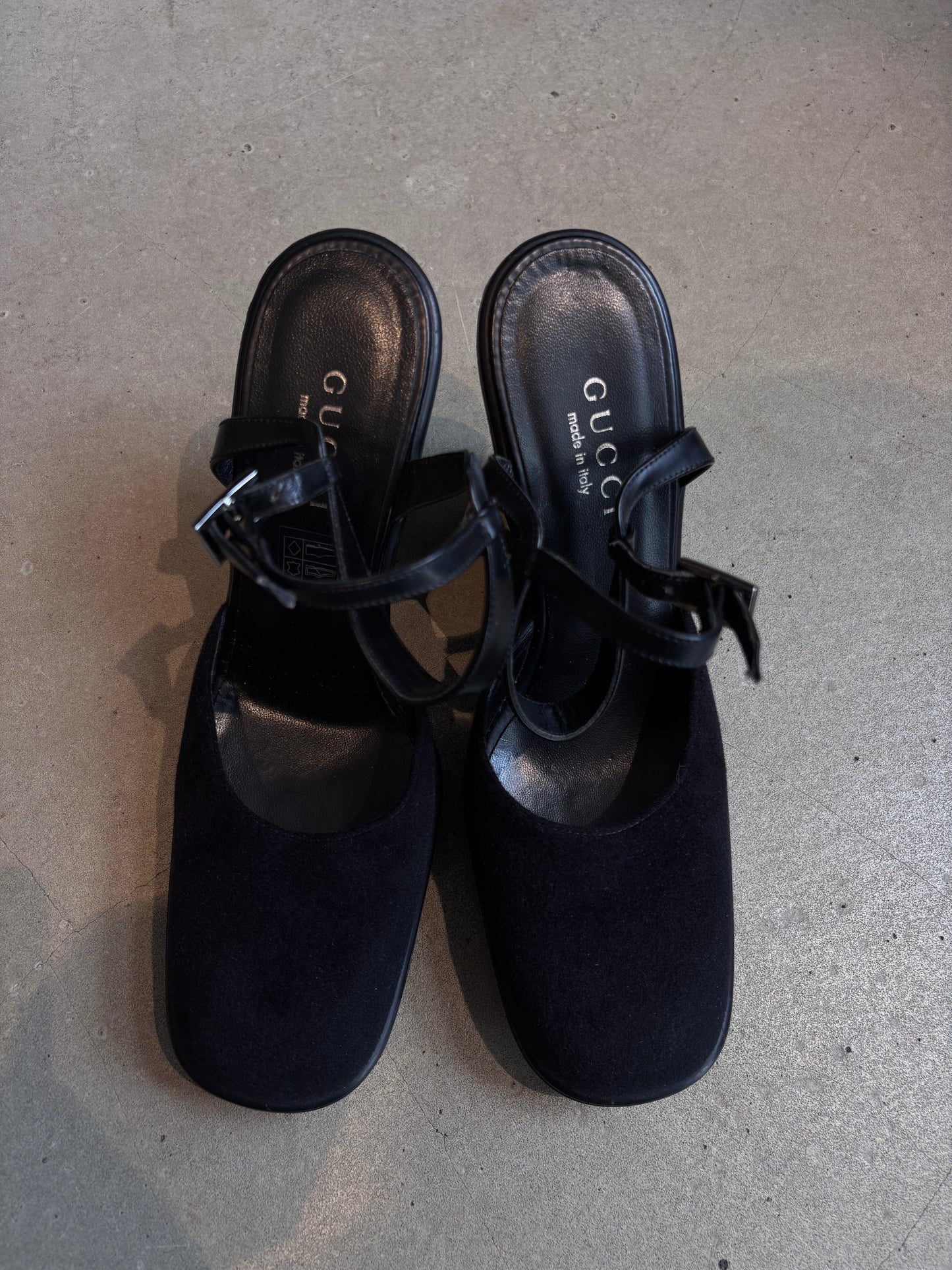 Gucci Wedge Heel Black Size 39