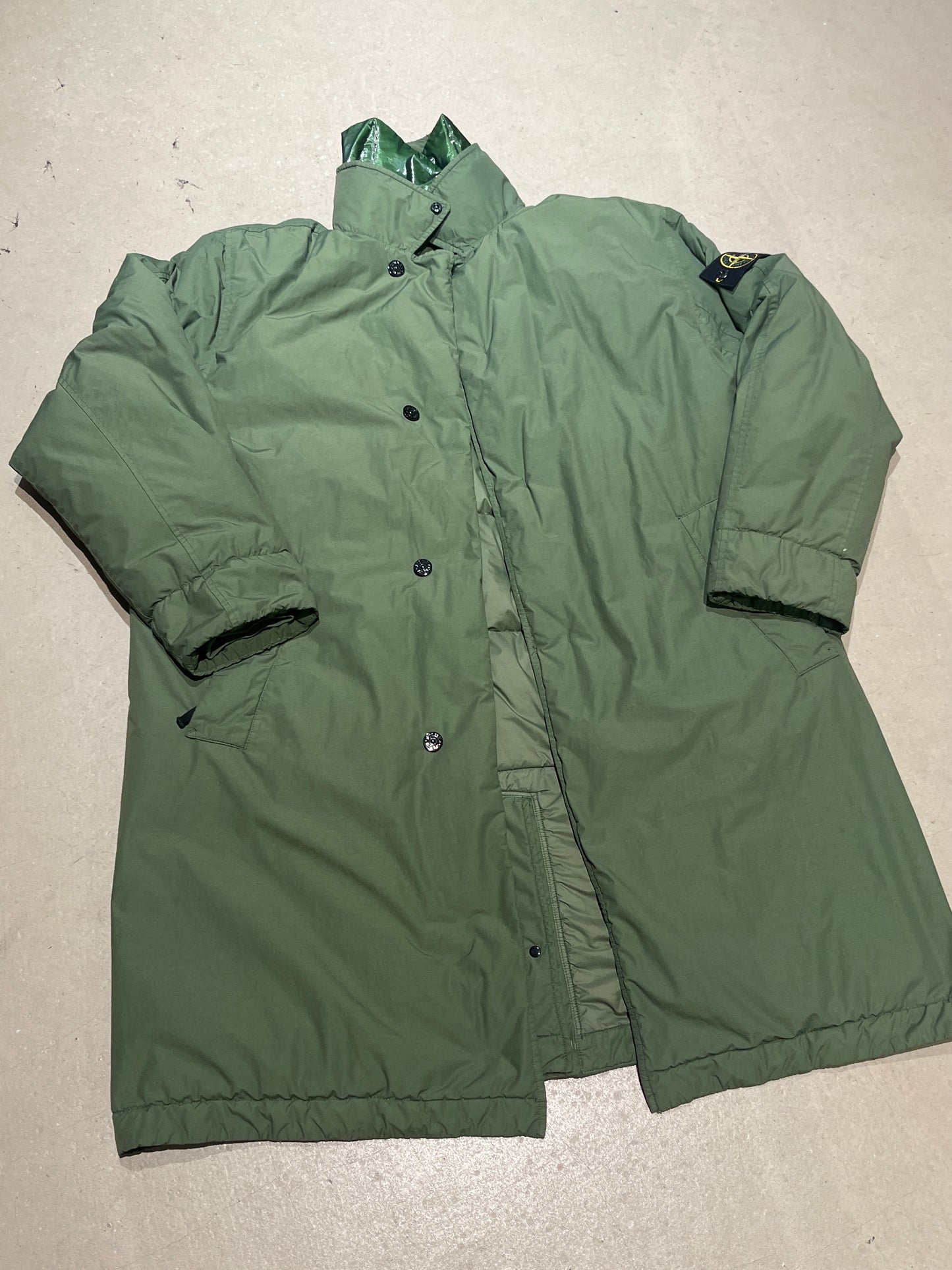 Stone Island Down Jacket Green XL