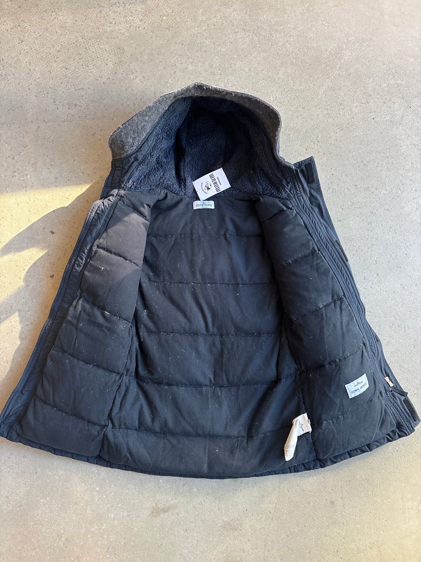 Stone Island Junior Down Jacket Navy 12