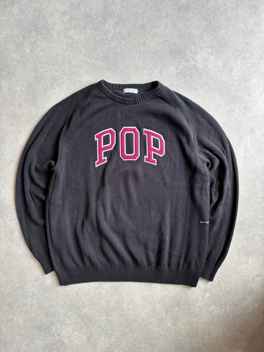 Pop Trading Company Knit Jumper Box Logo Black  XL