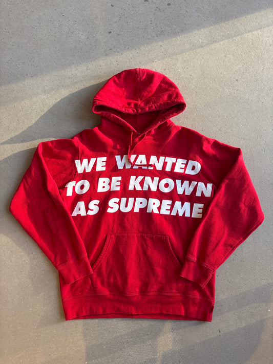 Supreme Known As Hoodie Red Medium