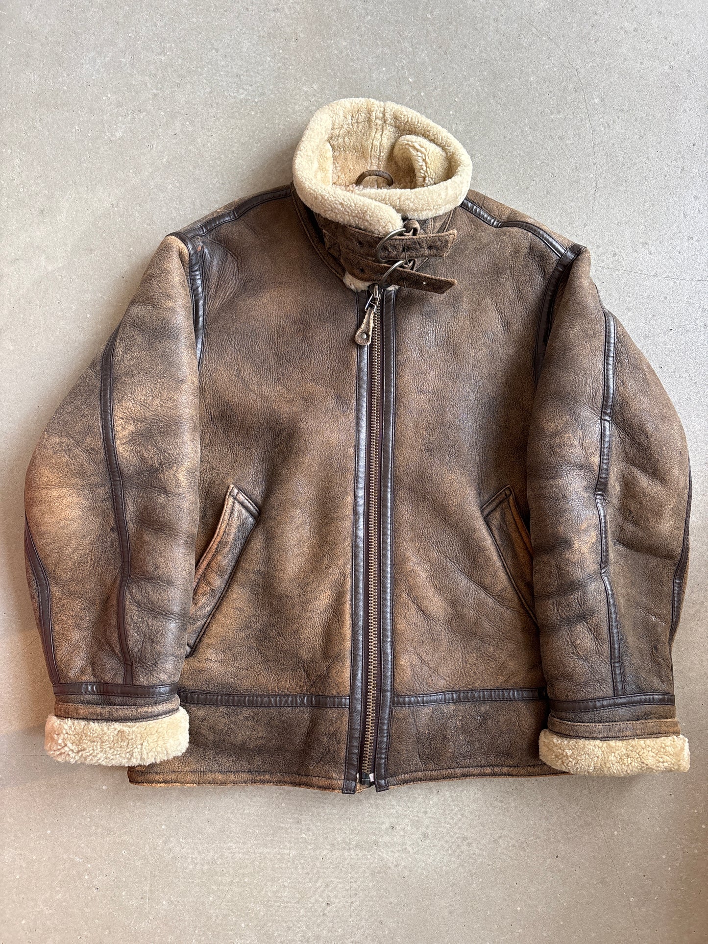 Offset Lammy Coat Brown 48