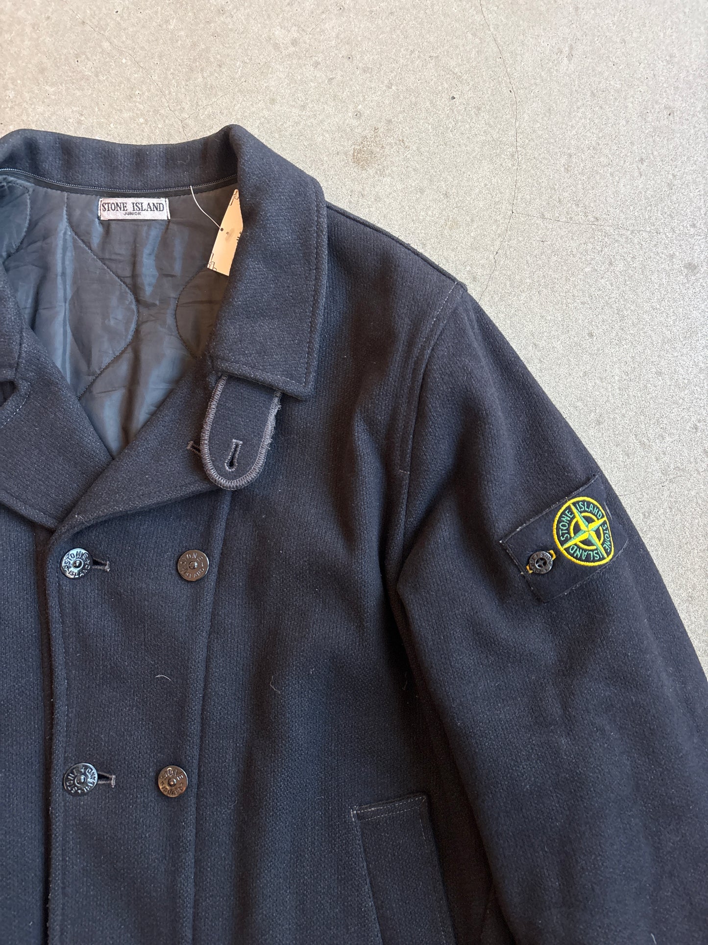 Stone Island Junior Double Breasted Jacket Black 16