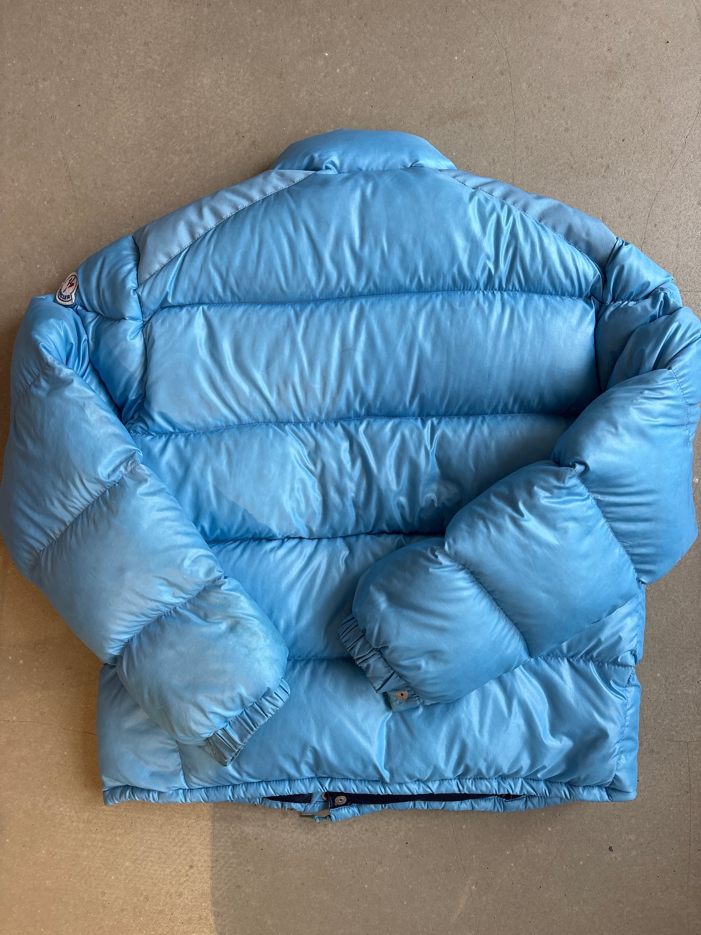 Vintage Moncler 80s Grenoble Puffer Jacket Blue 4XL
