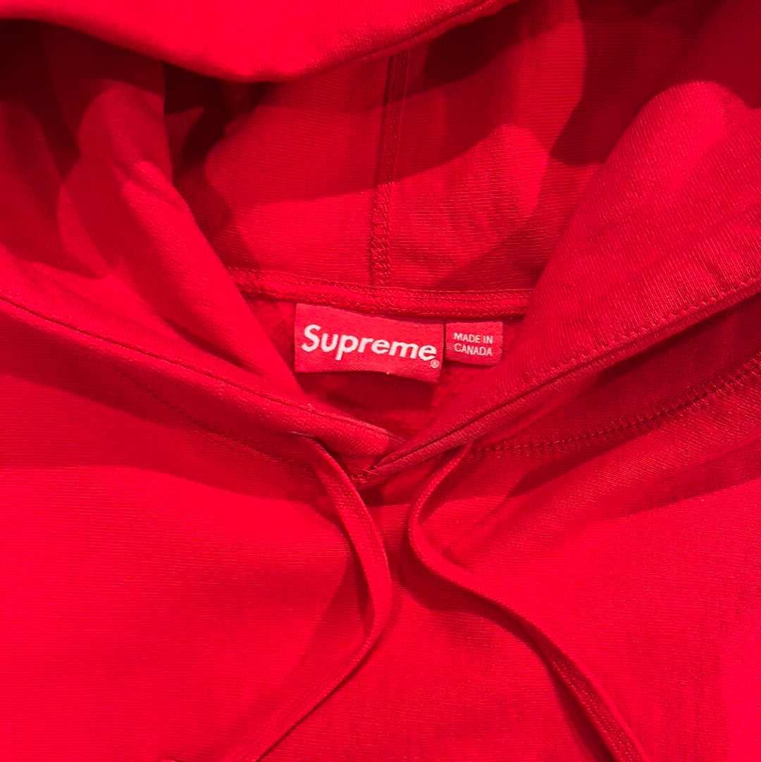 Supreme red hotsell bogo hoodie