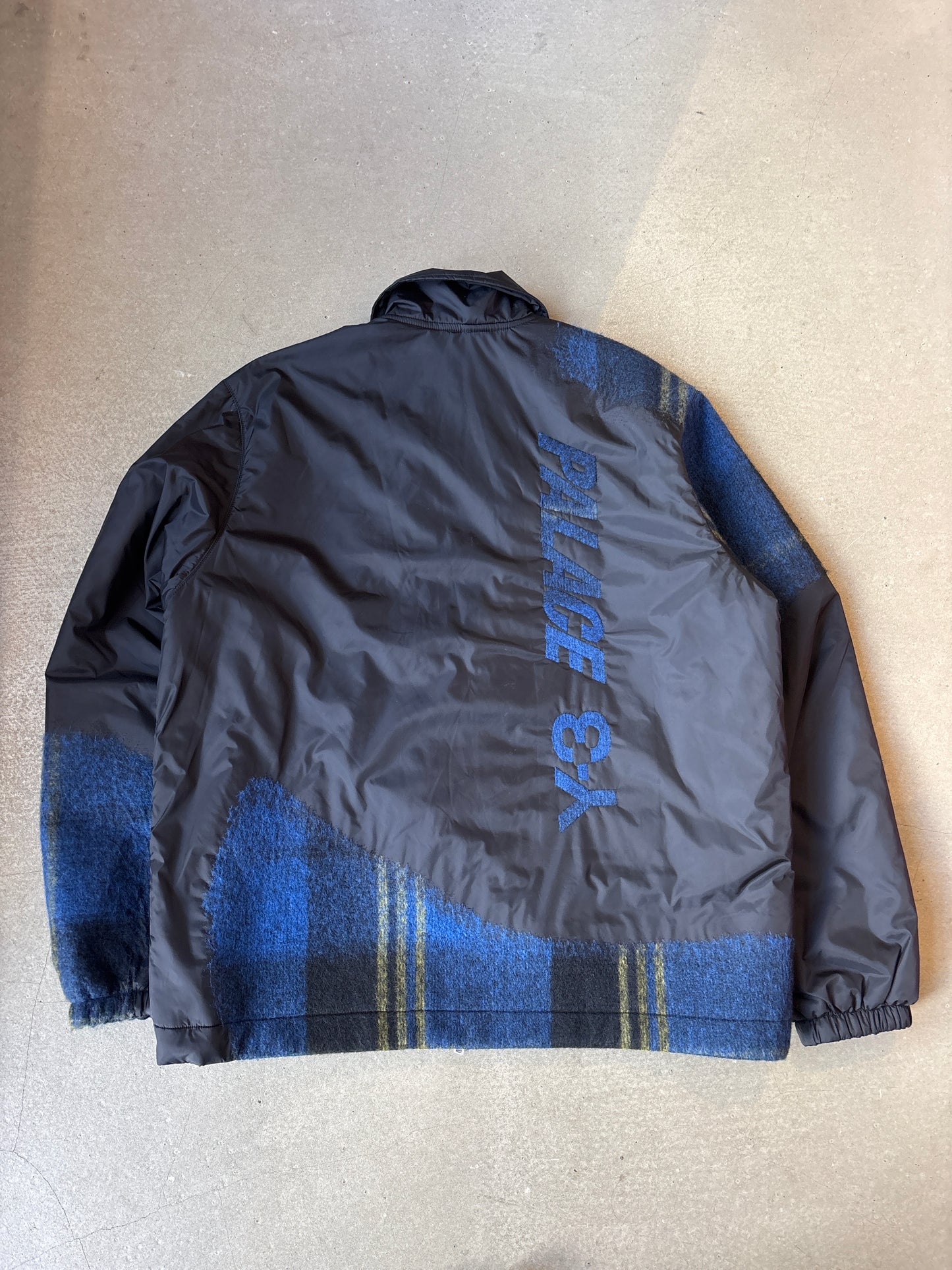 Palace Y-3 Needle Punch Nylon Wool Coach Jacket Black