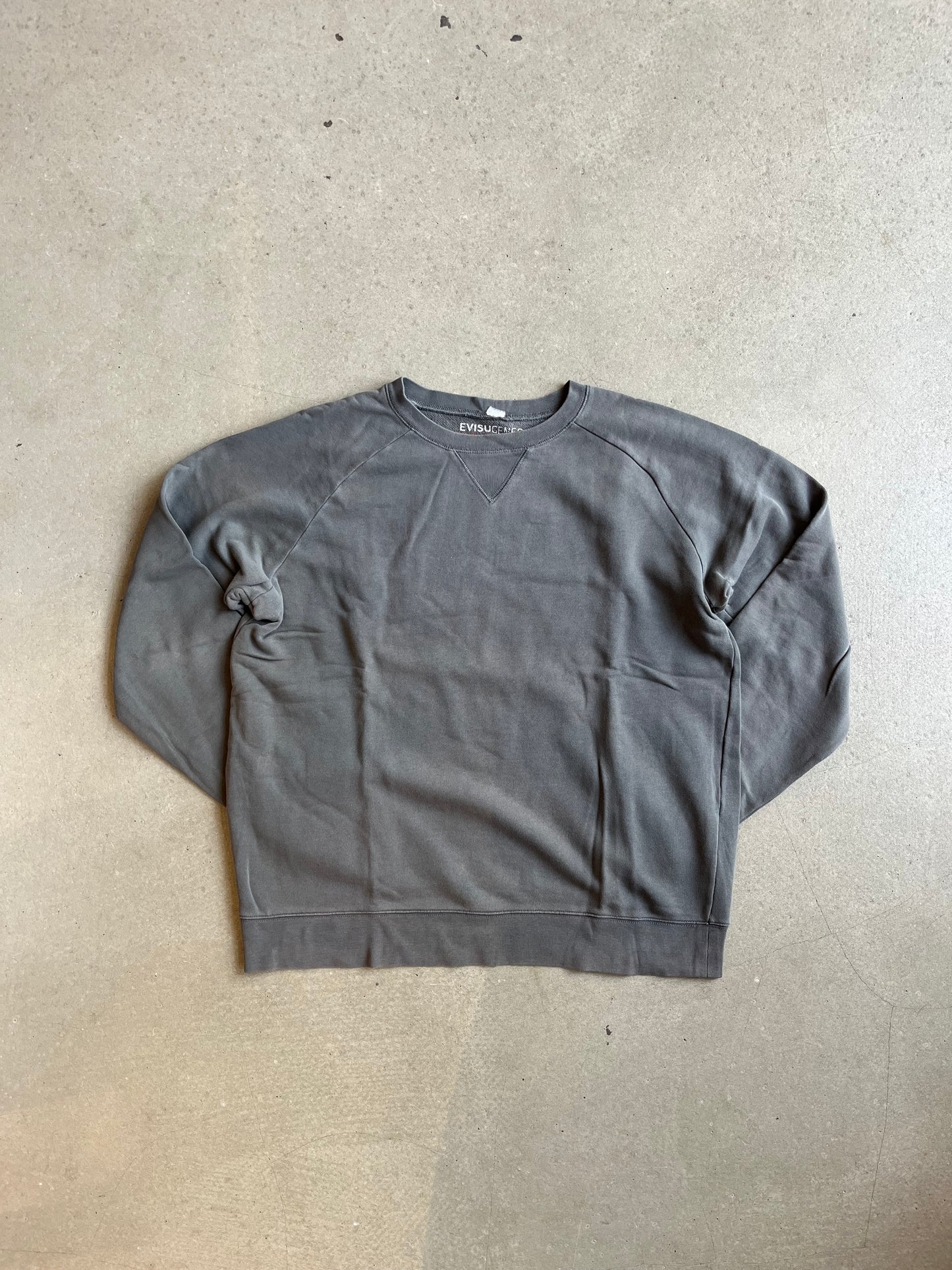 Evisu Genes Back Print Sweater Olive Large