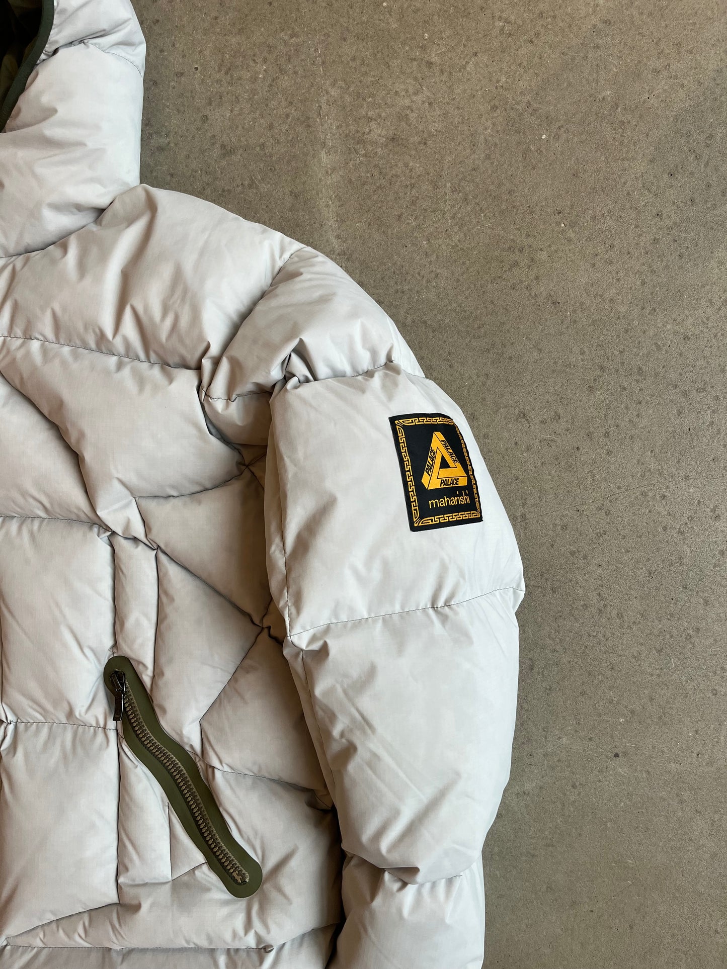 Palace X Maharishi Temple Puffa Jacket Ice Large