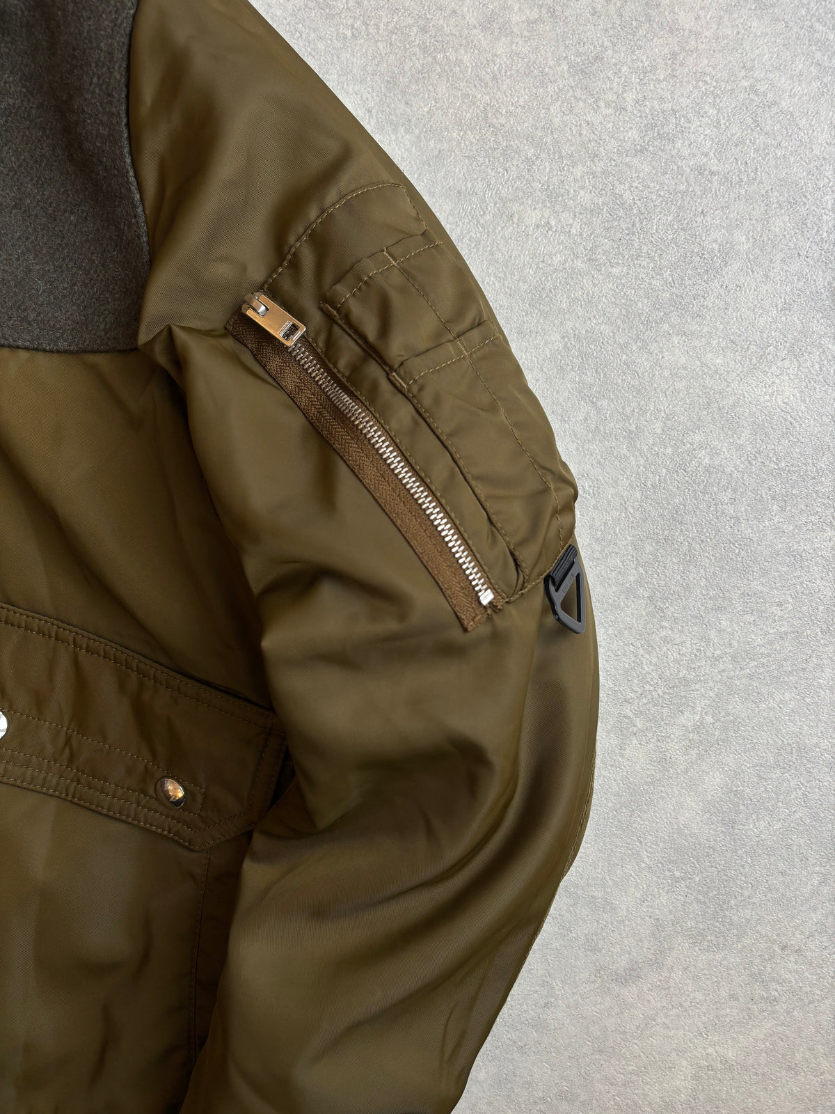 Diesel W-Louis Aviator Bomber Jacket Green XL