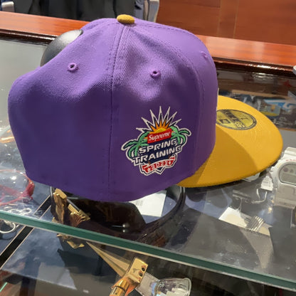 Supreme 2-Tone Box Logo New Era Purple 7.5