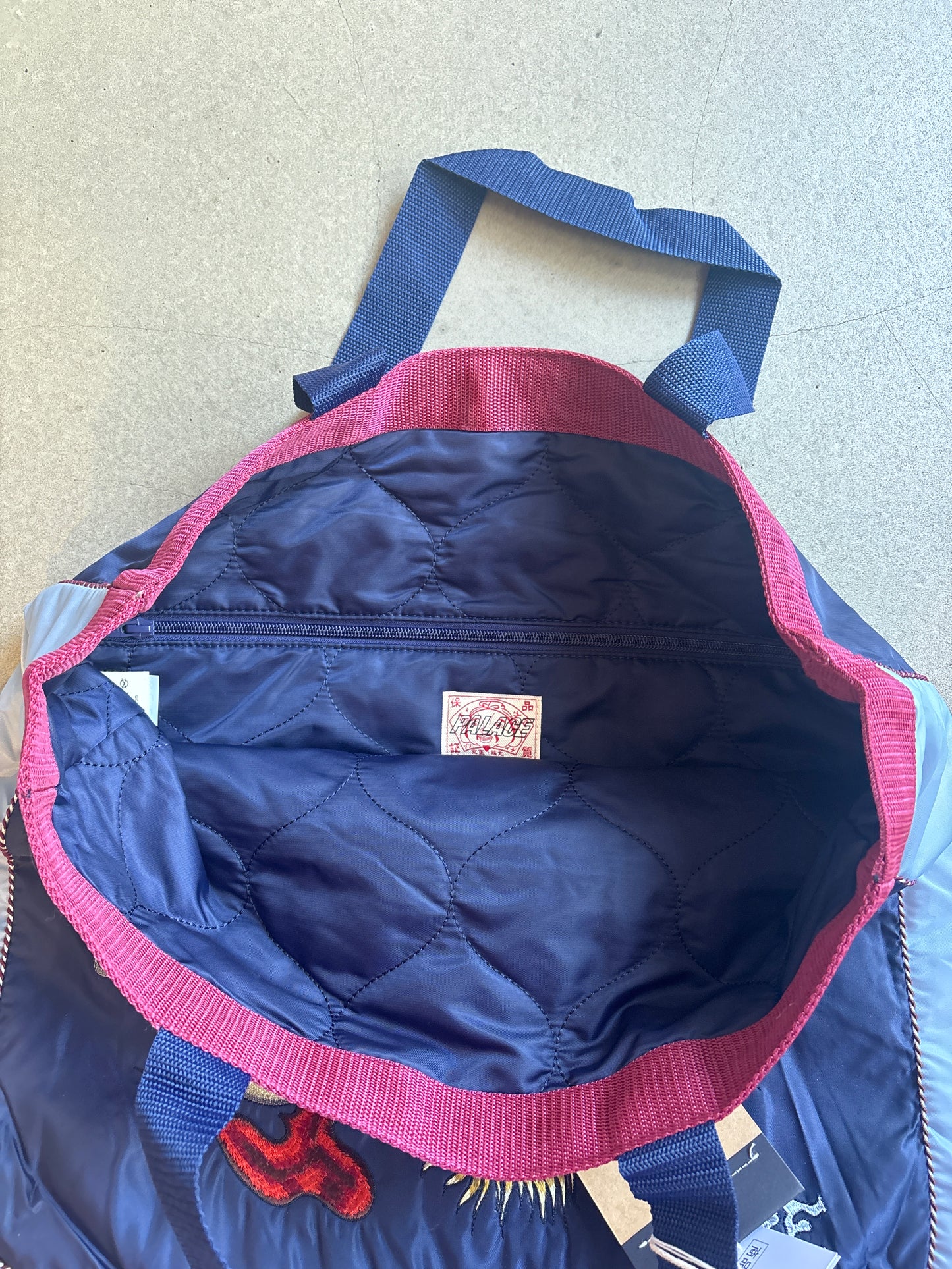 Palace x Evisu Souvenir Tote Bag Deep Navy