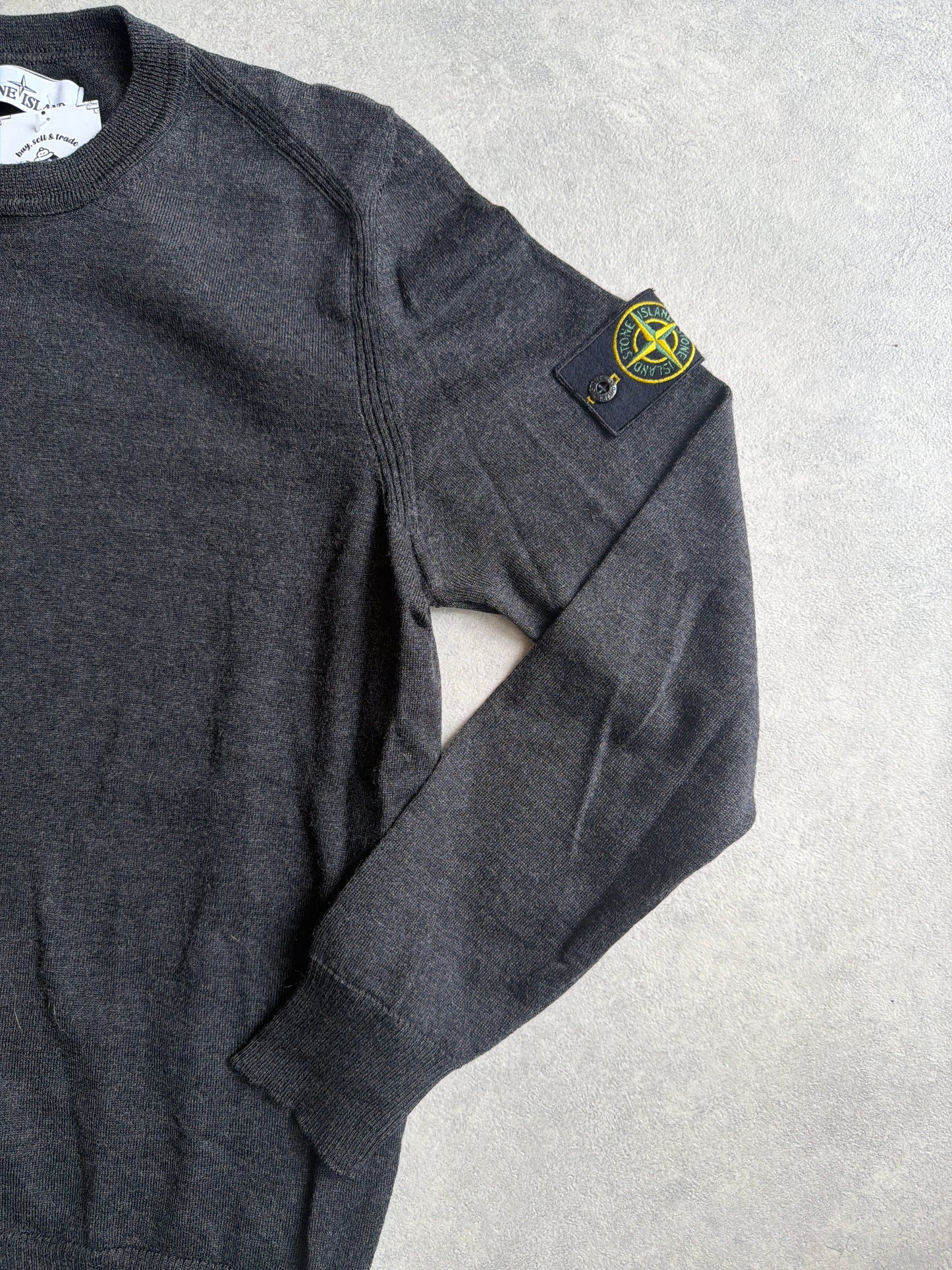Stone Island Wool Crewneck Grey L