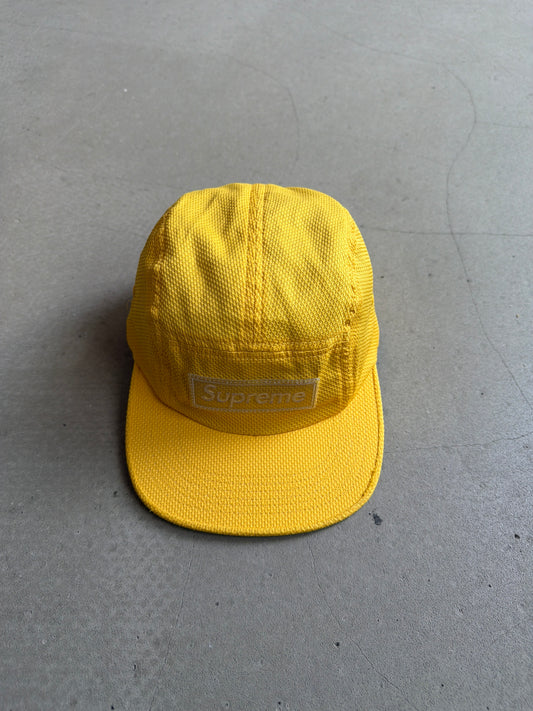 Supreme Nylon Pique Camp Cap 5 panel Yellow