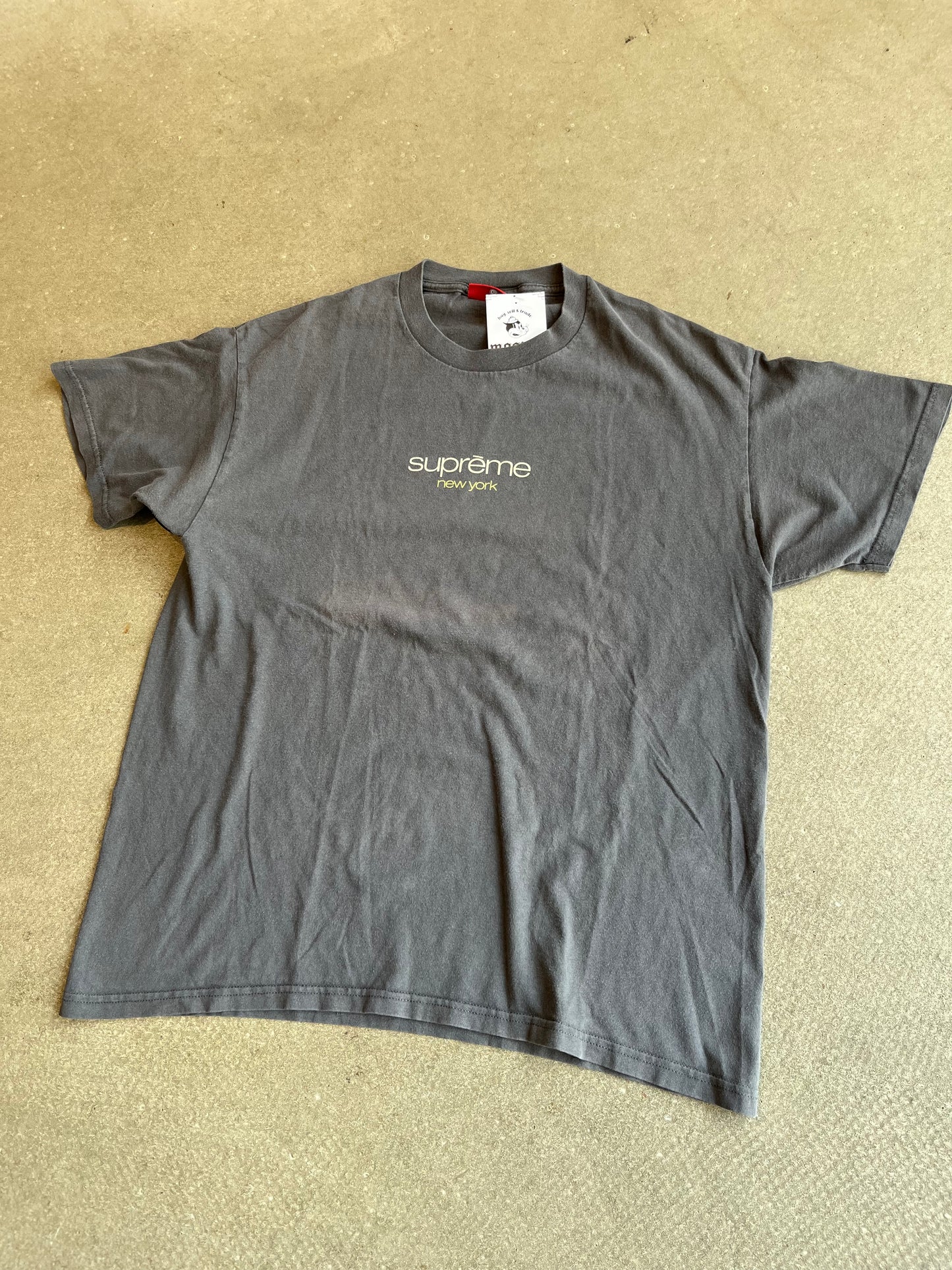 Vintage Supreme Classic Logo Grey L 1995