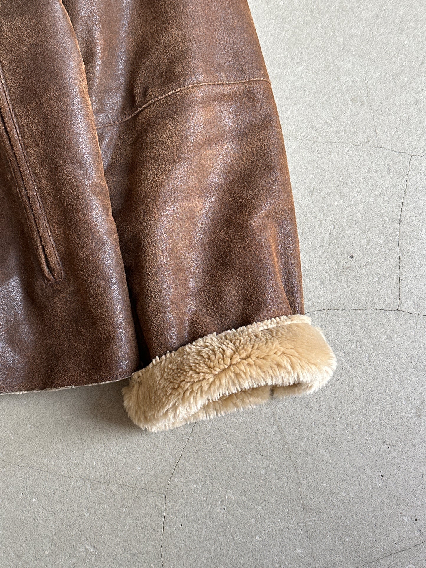 Oakwood Leather Fur jacket Size L