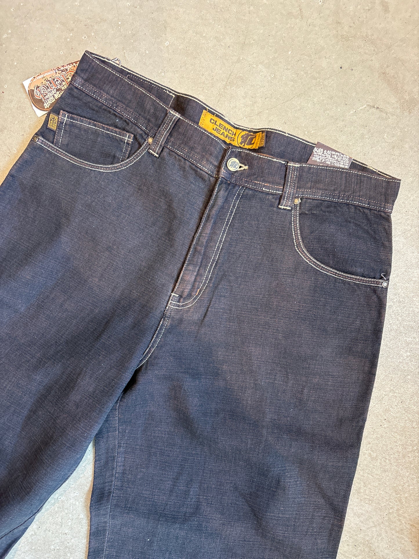 Clench Washed Straight Jeans W34/L30