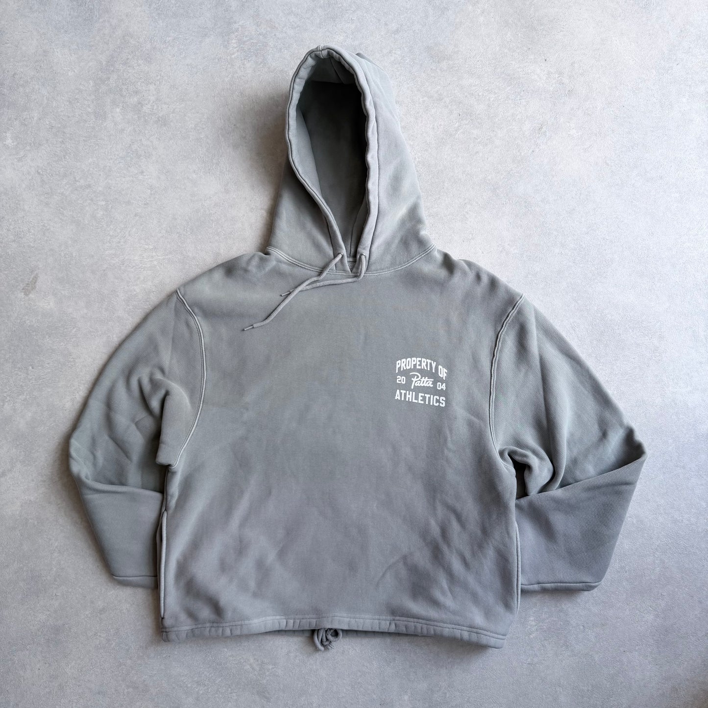 Patta Athletics Hoodie Grey Size Medium