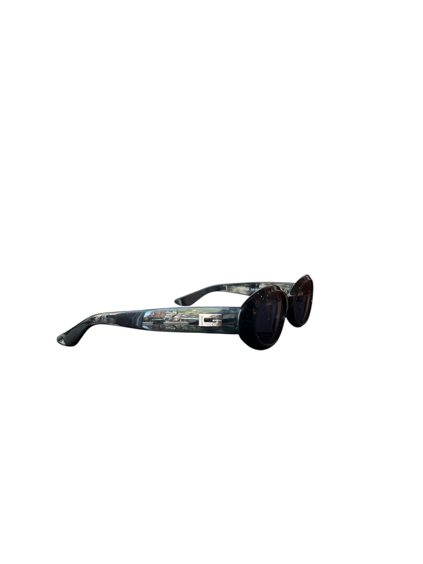 Vintage Gucci Sunglasses GG2419 Metallic Black