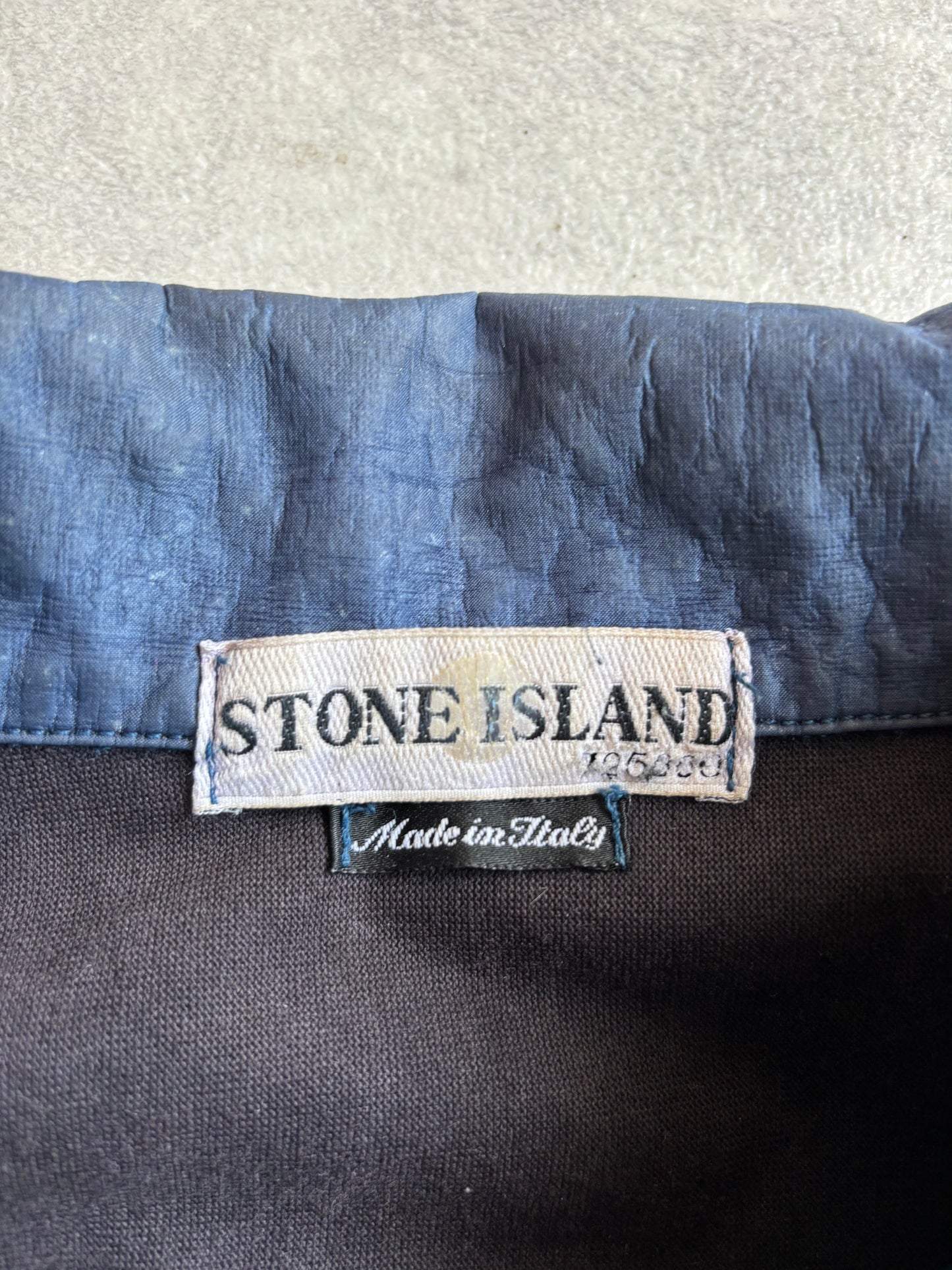 Stone Island Laminated Webbing Jacket  S/S 2001 Blue M