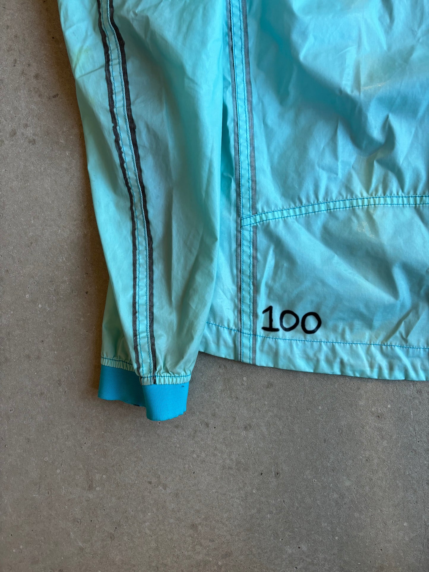 Cp Company Rubber Coated Jacket Blue Medium