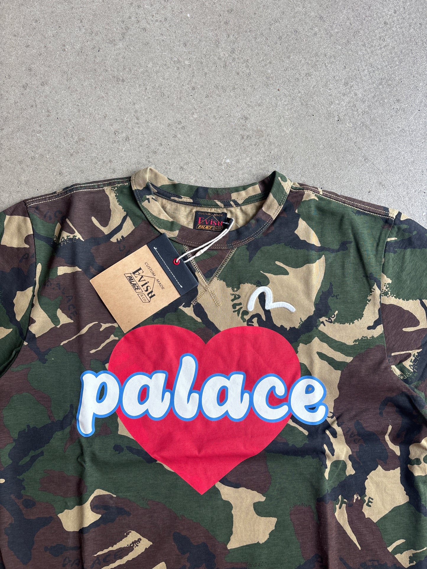 Palace x Evisu Heart T-shirt Camo