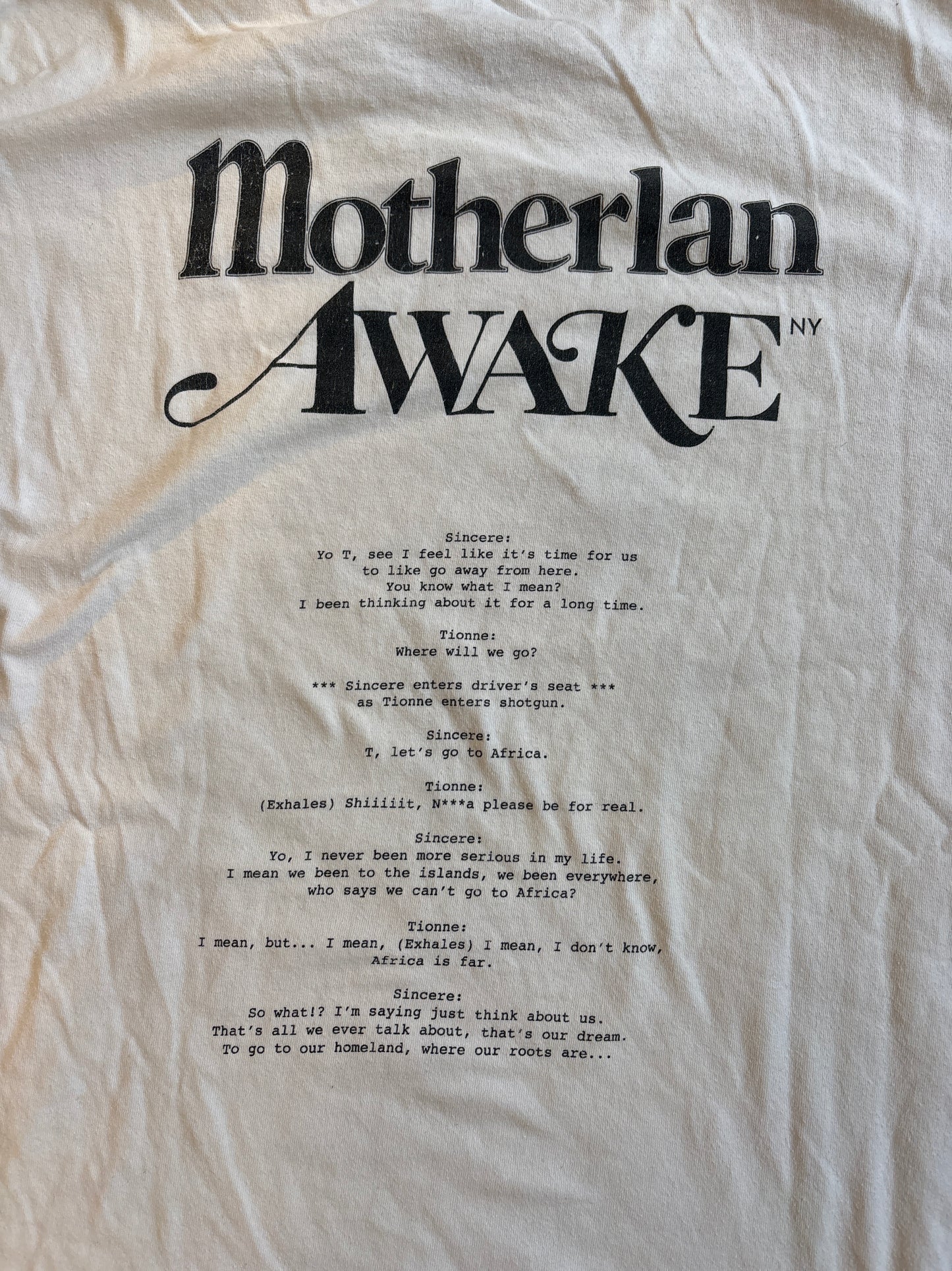 Awake NY X Motherlan Photo Tee White Large