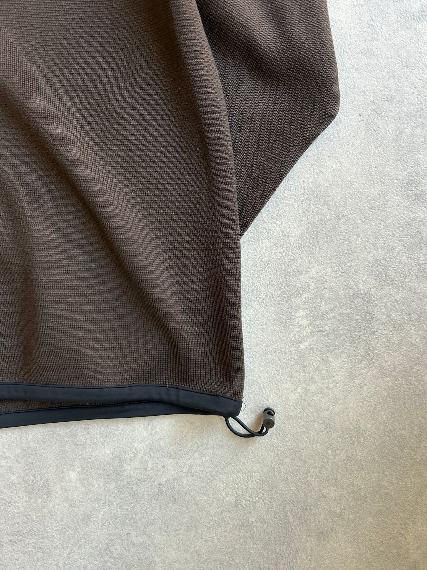 Prada Brown Nylon Hoodie Medium