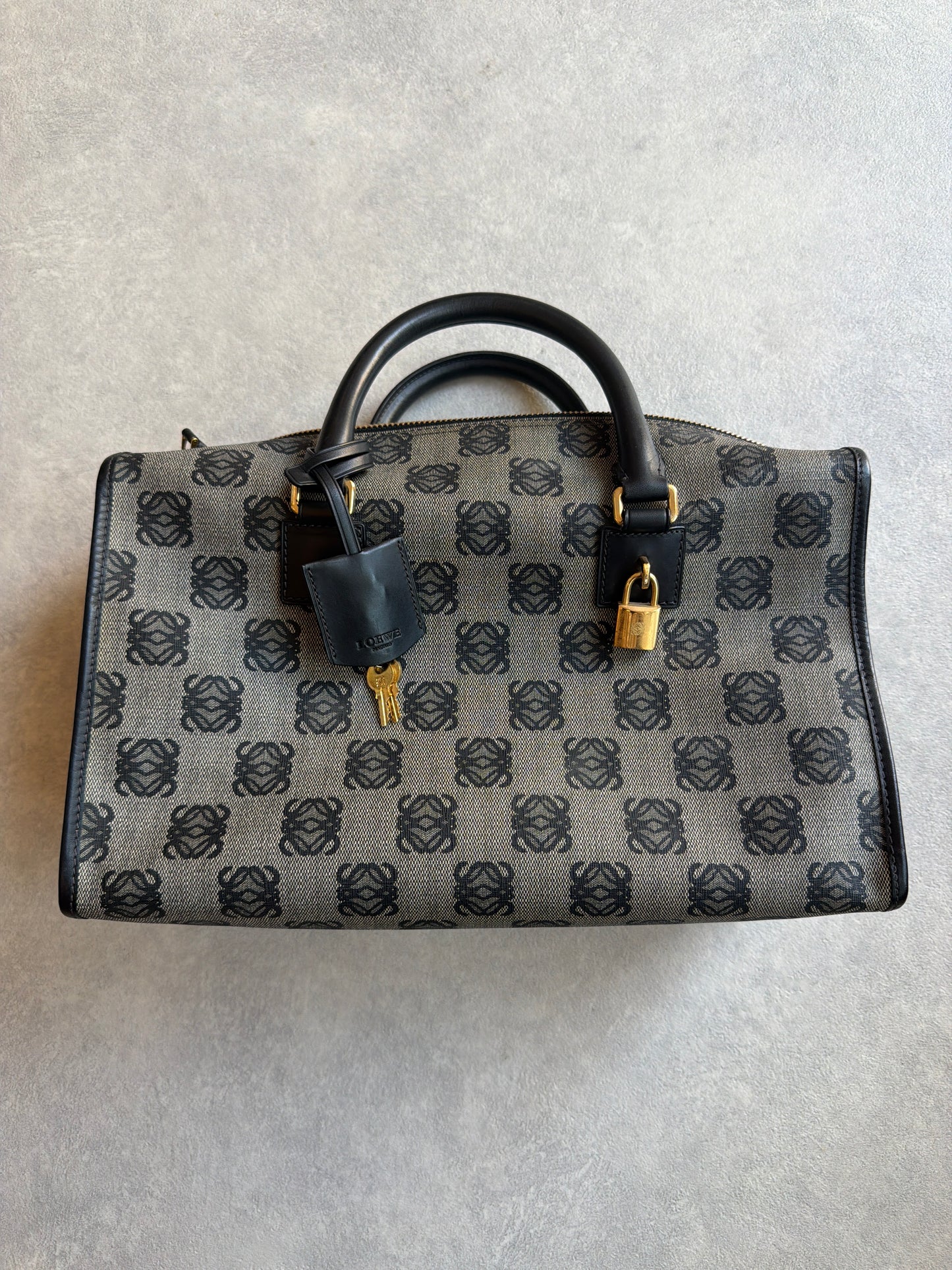 Loewe Anagram Boston Bag + The Wallet