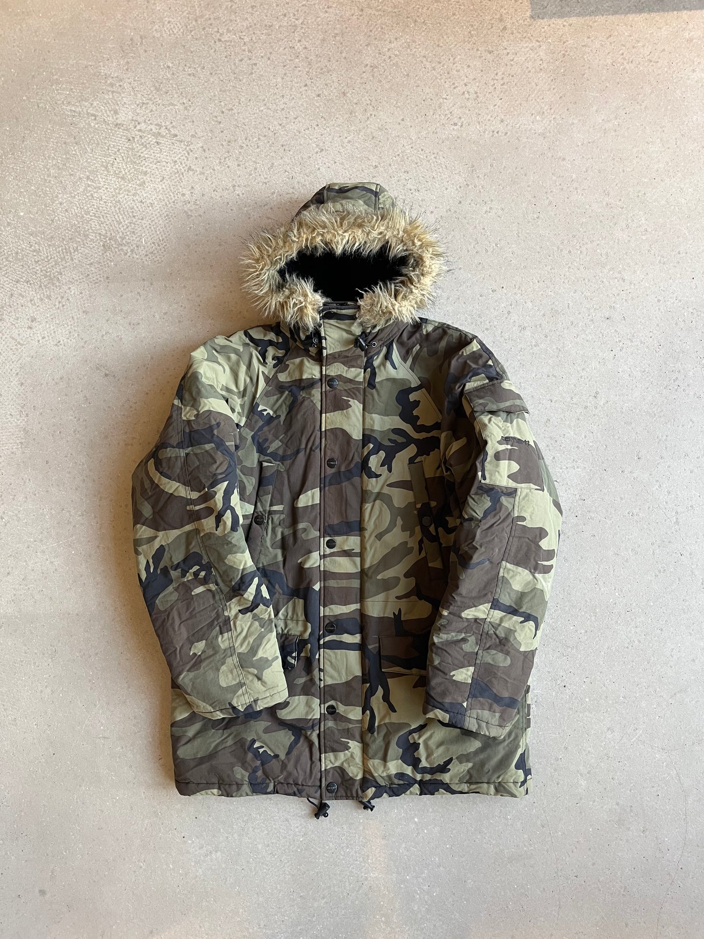 Carhartt Camo Fur Parka Medium