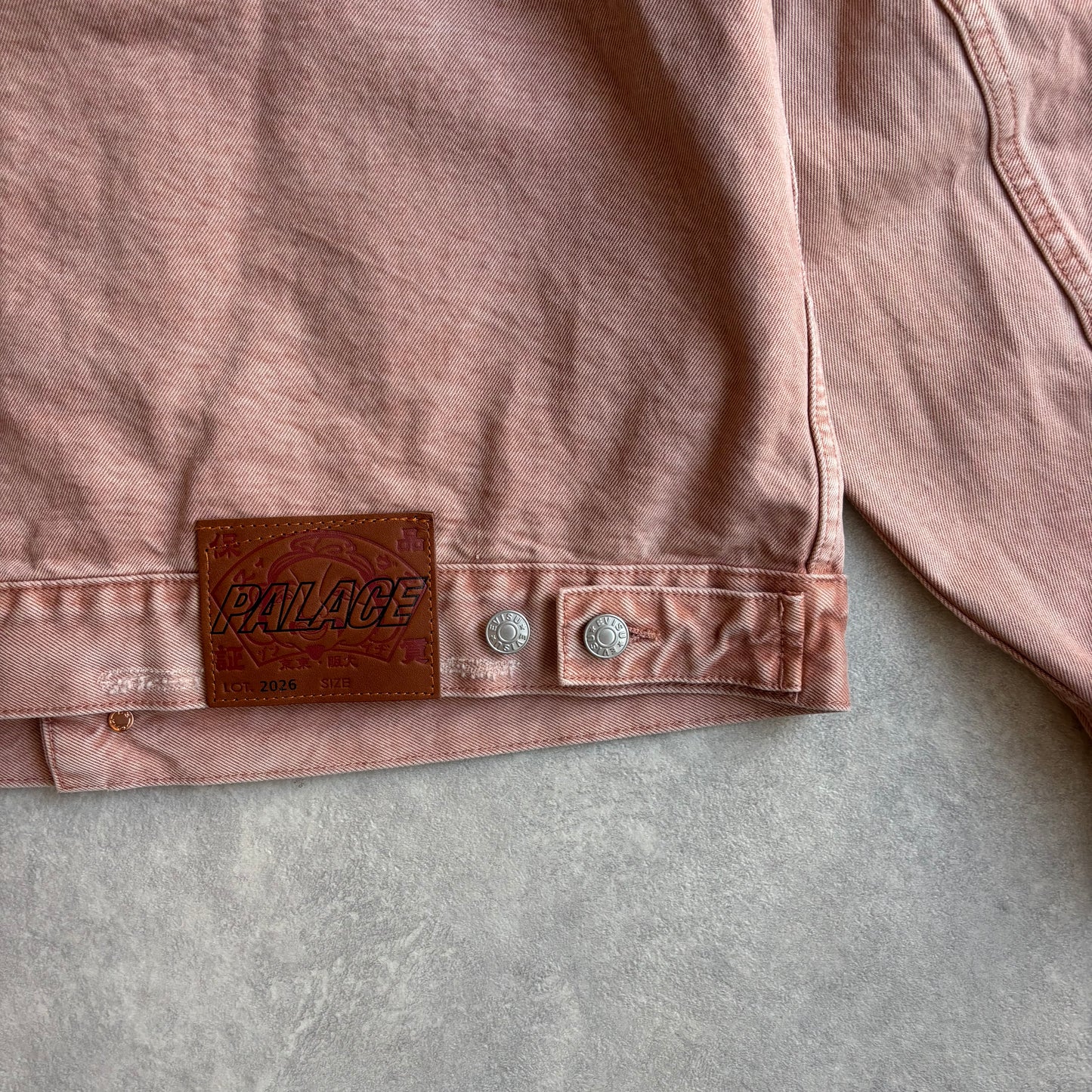 Palace Evisu Type 2 Denim Jacket Pink Wash M