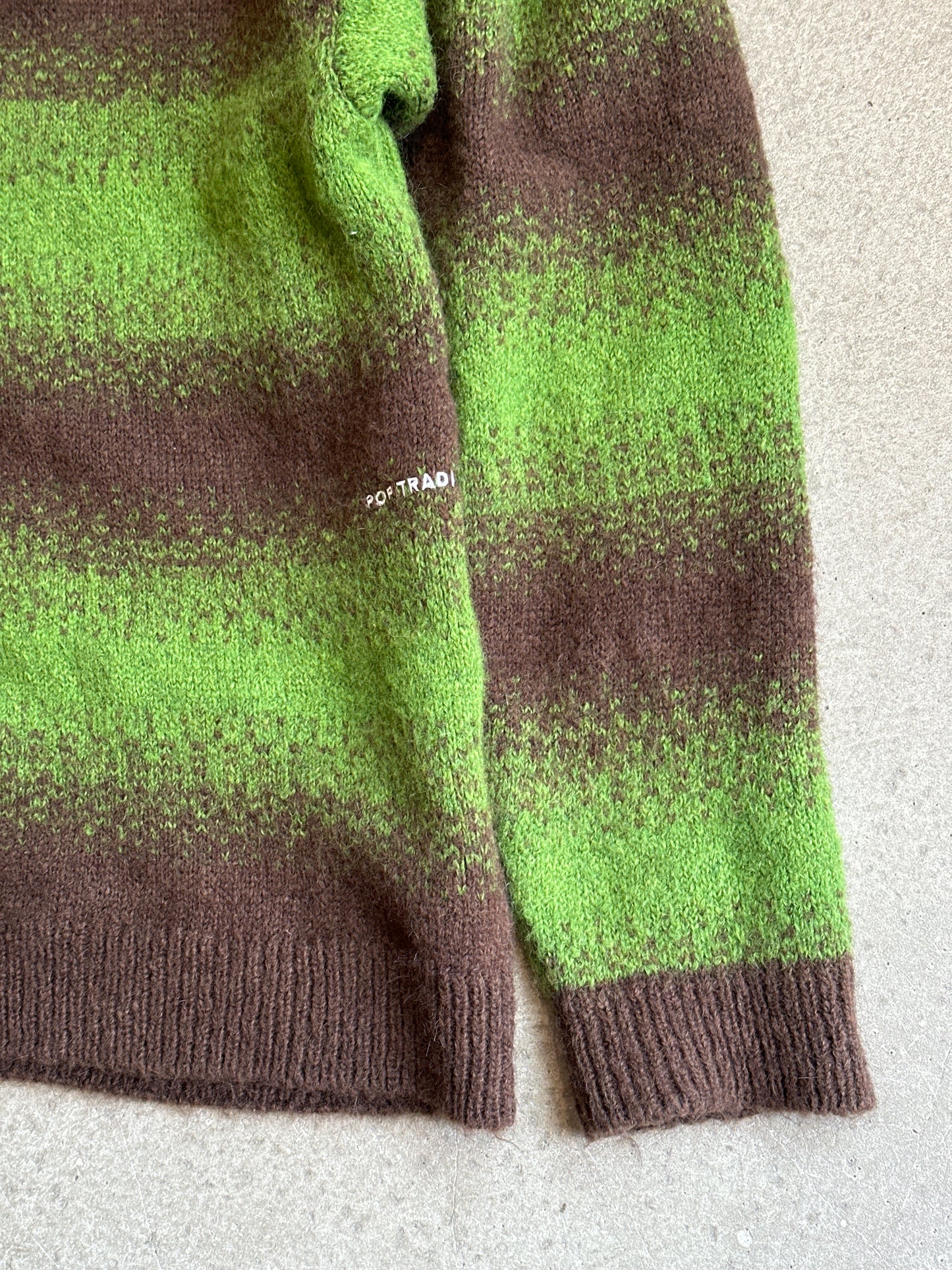 Pop Cardigan Size XL Green brown