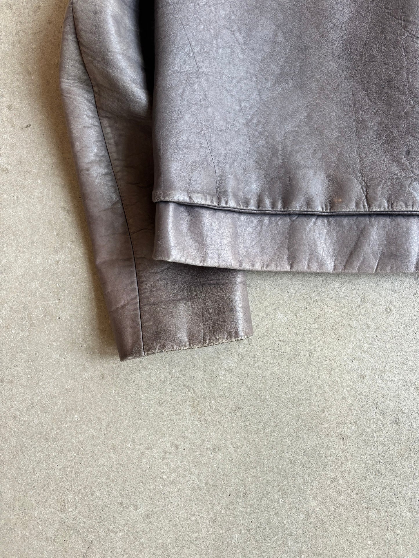 Marni Gumy Double Leather Jacket Grey Medium