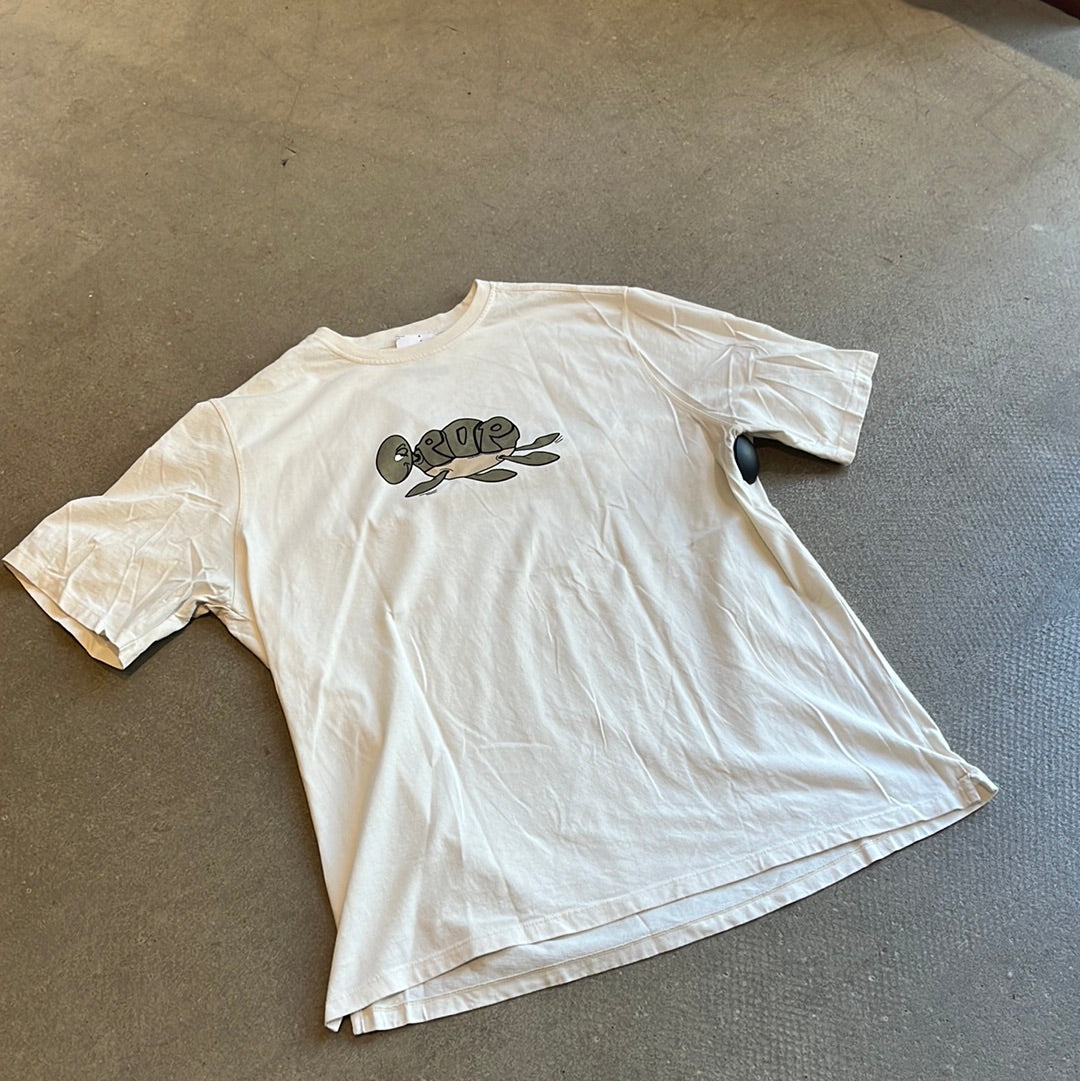 Pop Trading Company Turtle Tee White XL