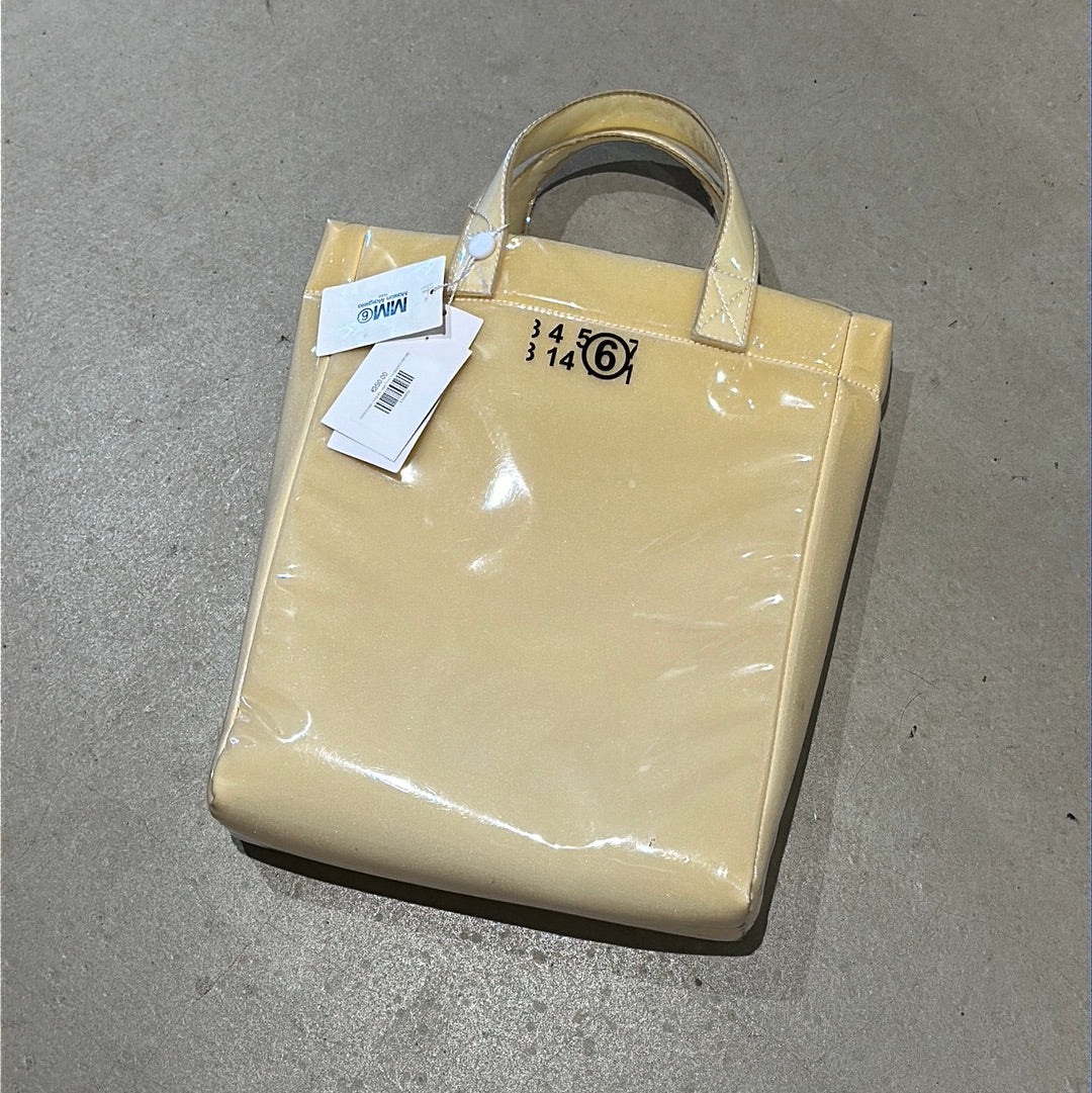 MM6 Maison Margiela Logo Print Transparent tote bag