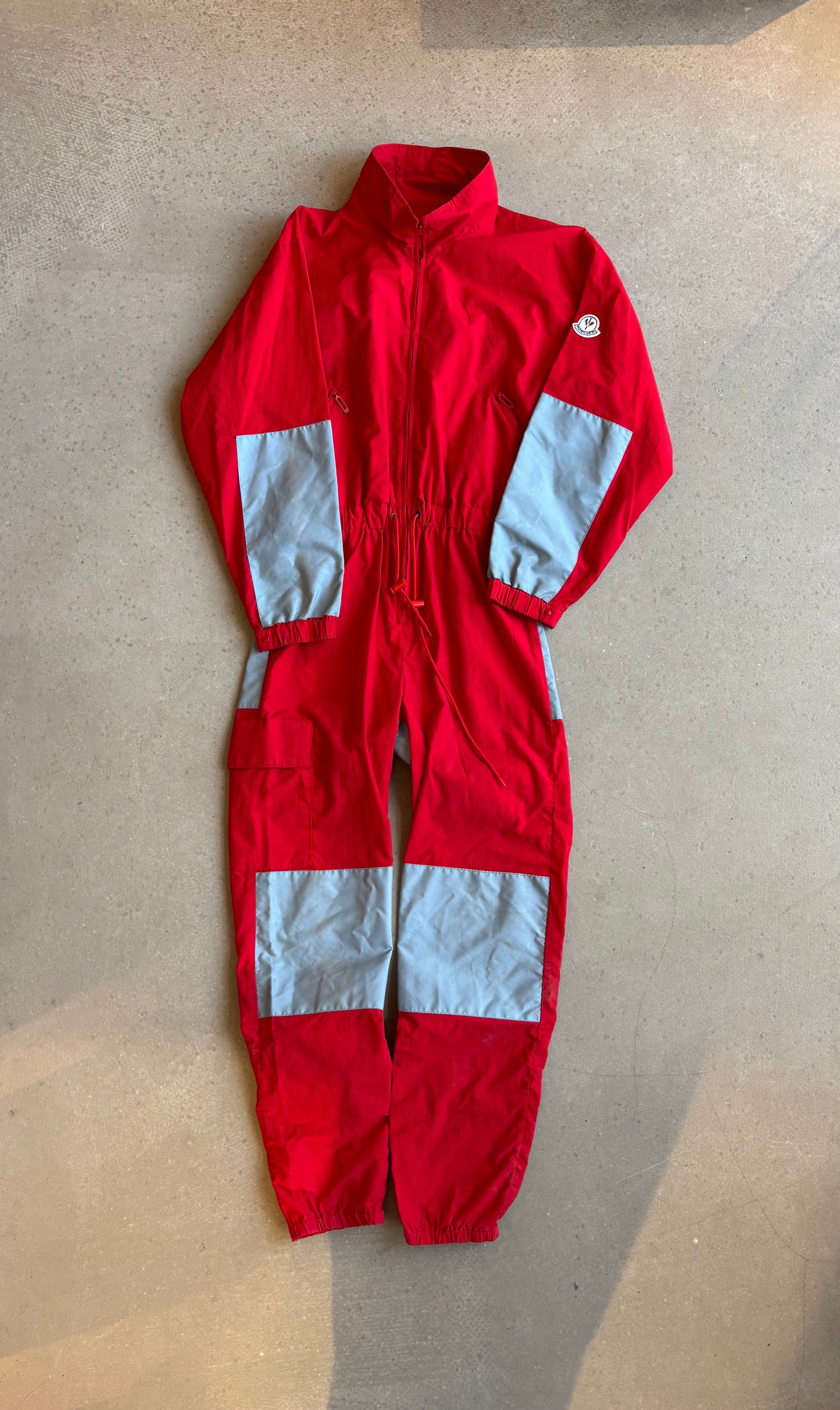 Vintage Moncler By Asics Thermo CLO Ski Suit Red