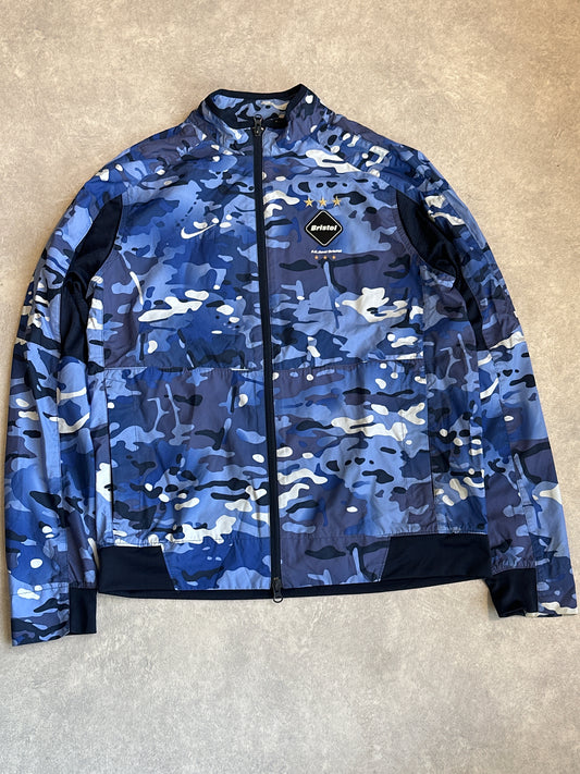 Nike F.C Real Bristol Bomber Jacket Camo Blue Large