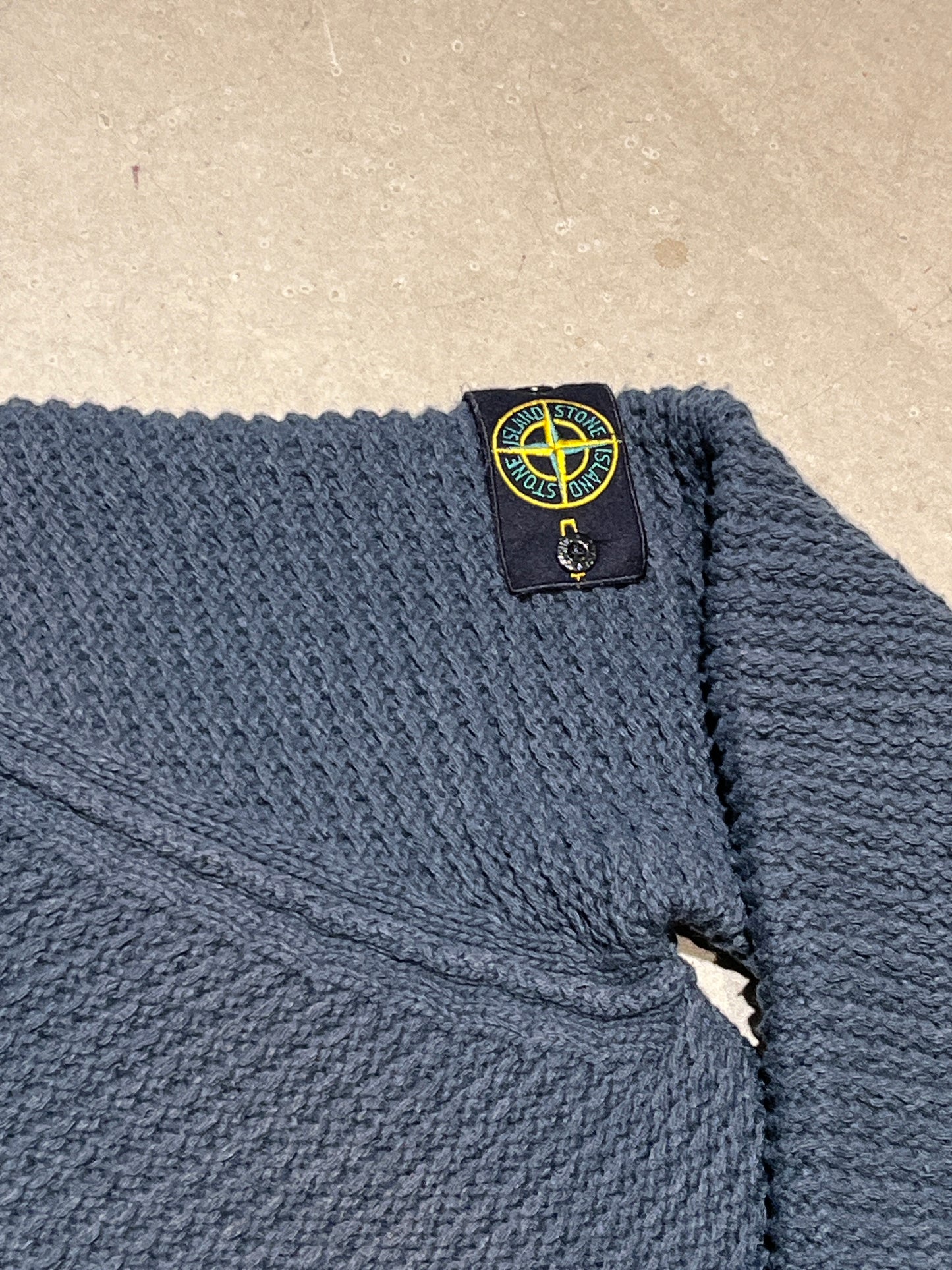 Vintage Stone Island Heavy Knit Grey XXL