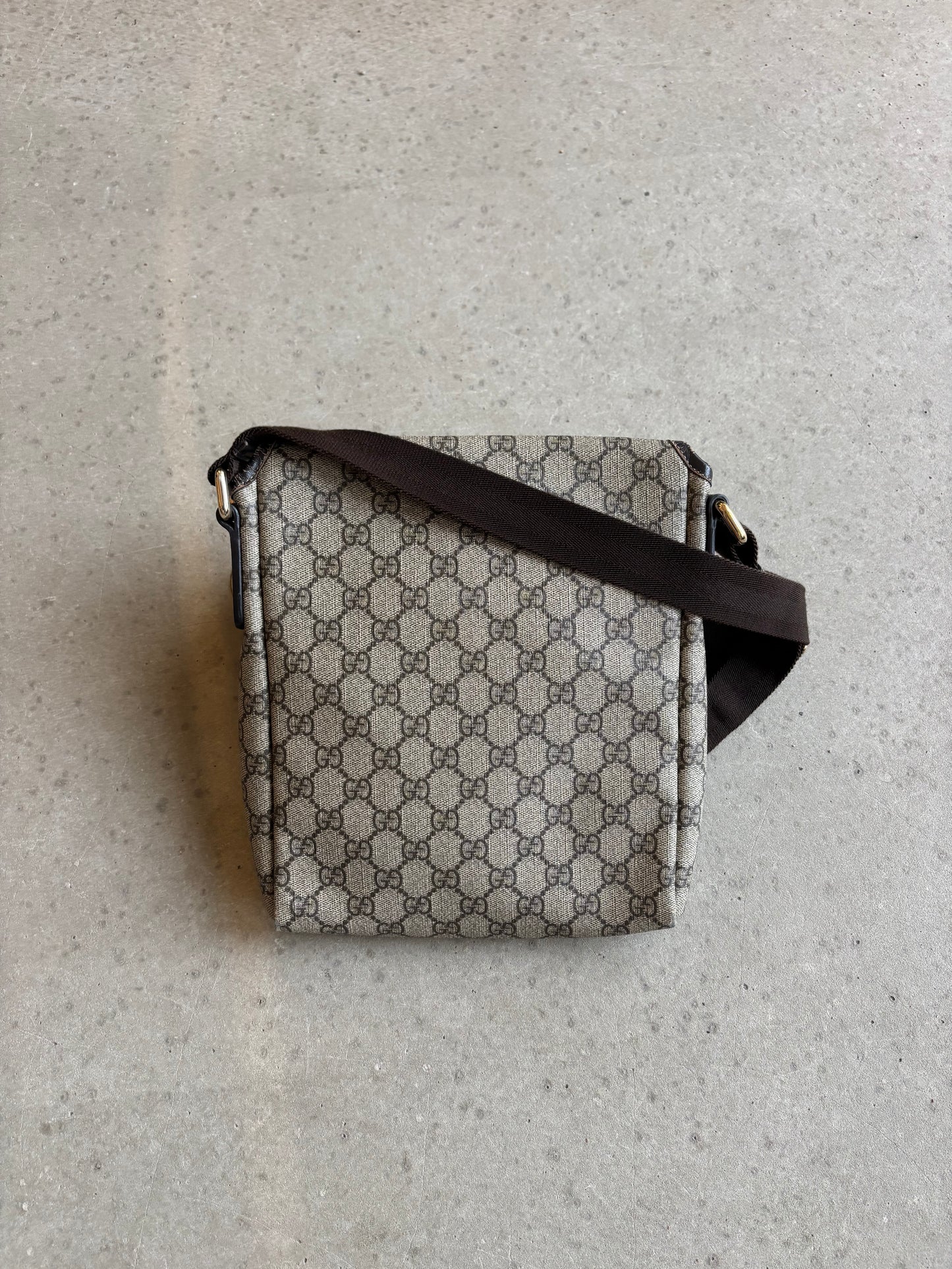 Gucci GG Monogram Crossbody Bag Brown