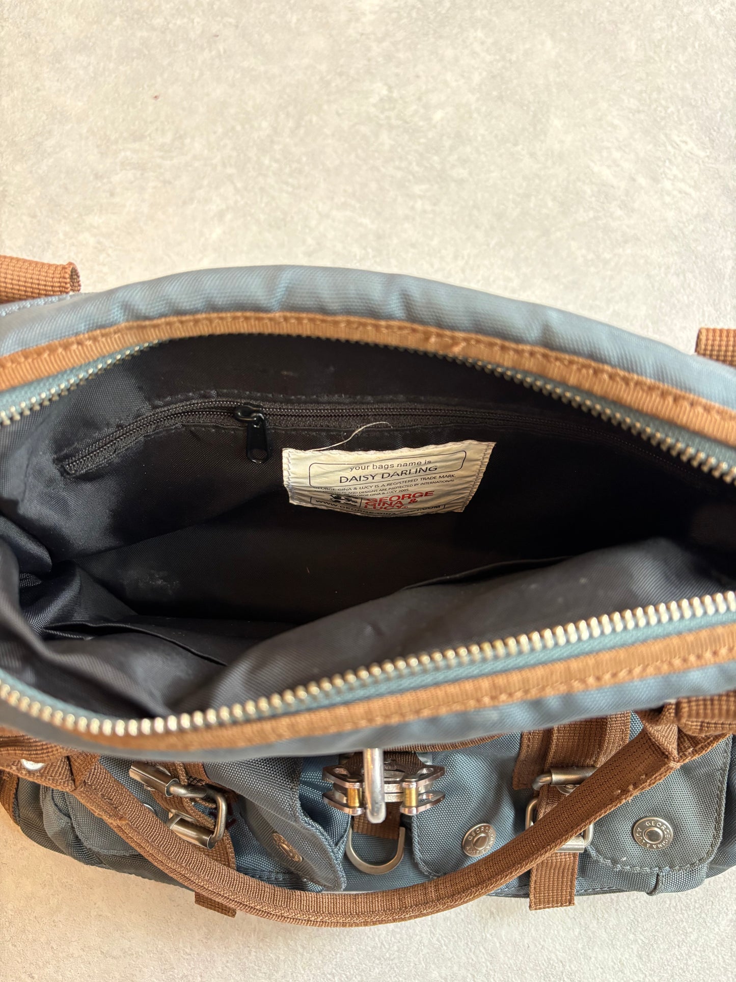 George Gina & Lucy Marina Blue Daisy Darling Bag