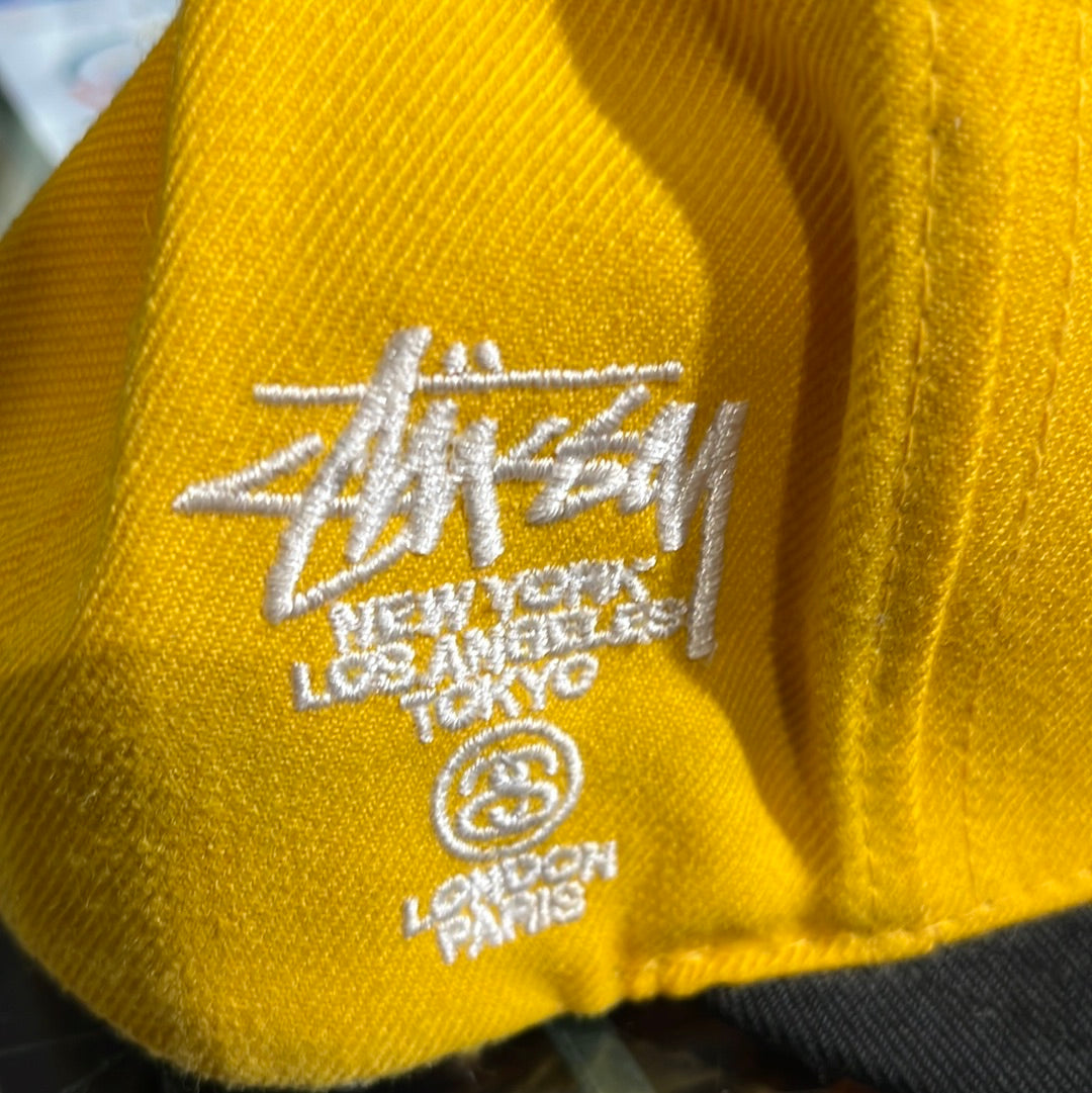 Stussy Starter S Logo Cap Yellow Snapback