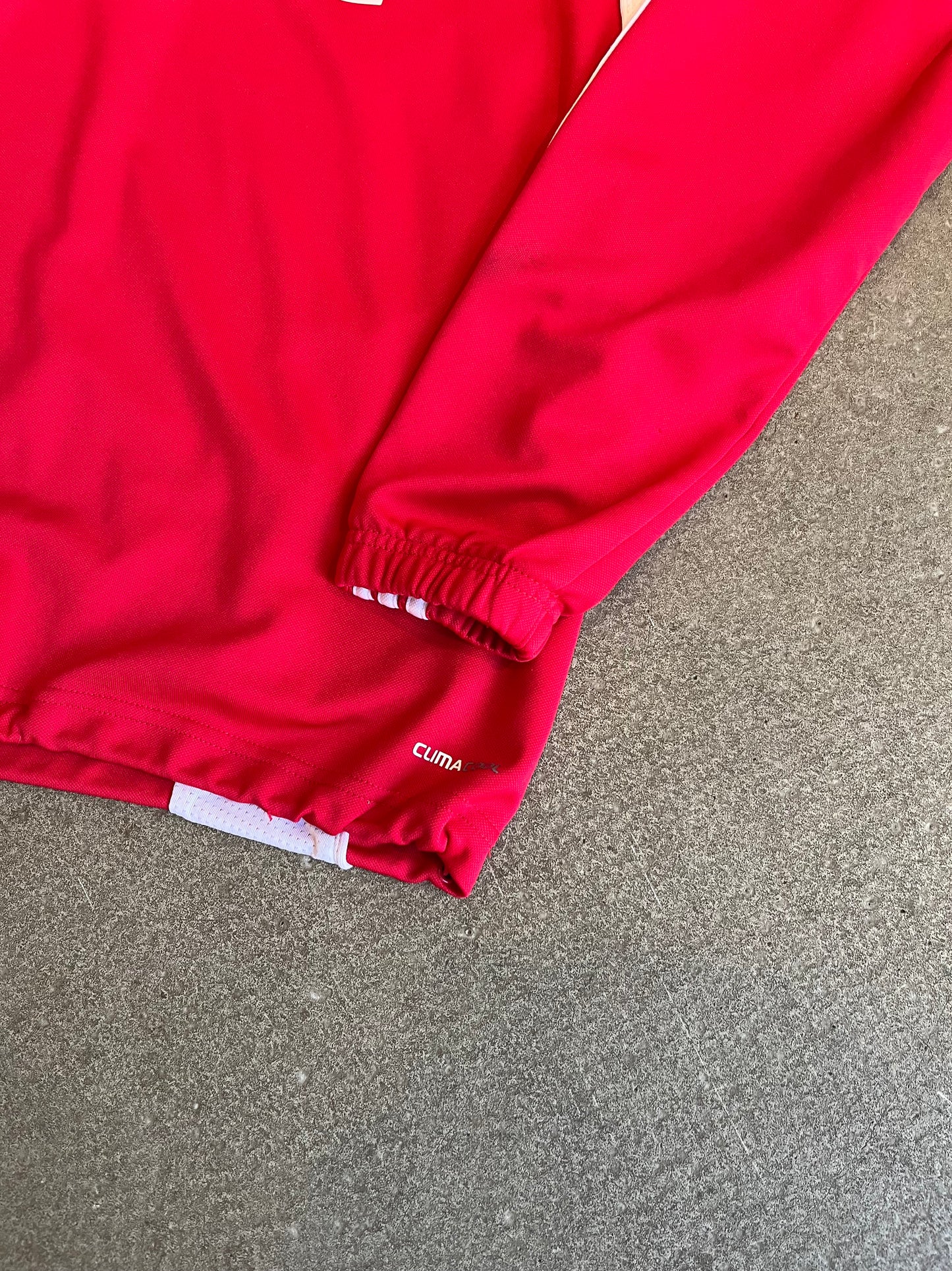 Adidas Ajax Half Zip Track Jacket Red L