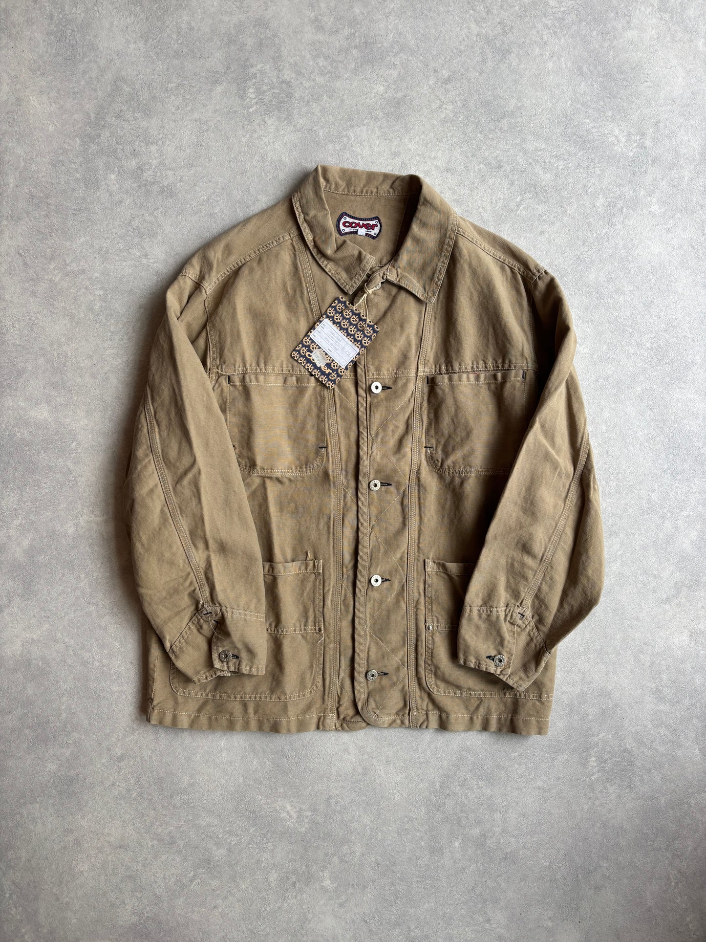 Cover Workwear Cotton Field Jacket Brown Deadstock 80's Medium