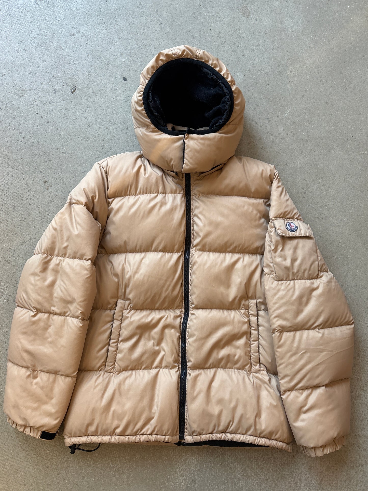 Moncler Hooded Puffer Brown L