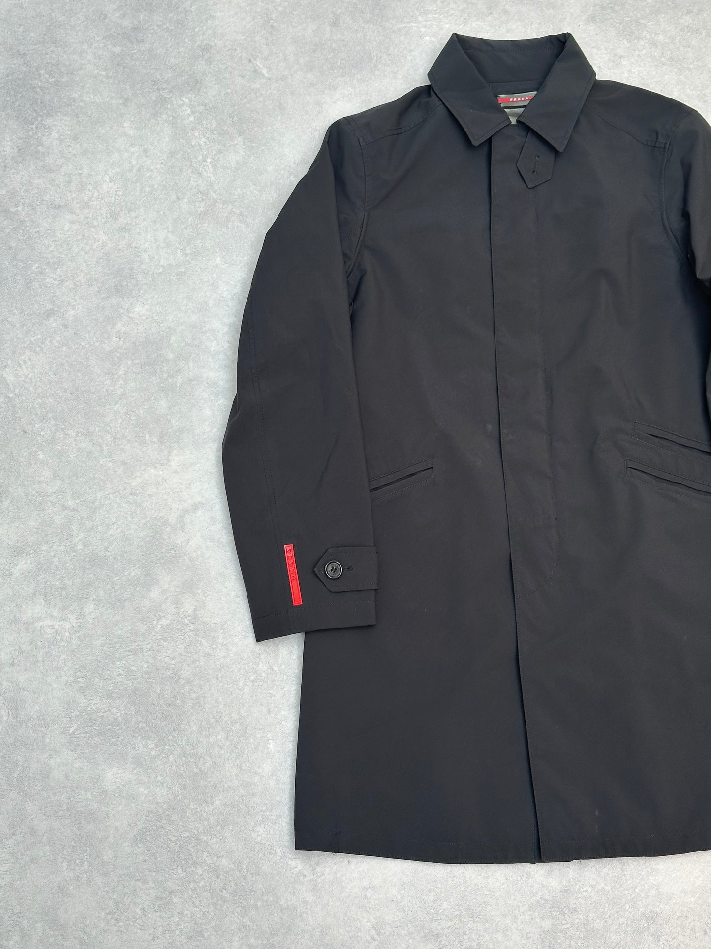 Prada Gore-Tex Trench Black Size 46 ( Small)