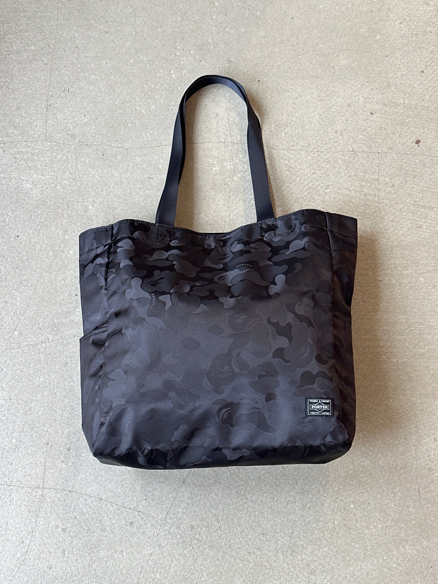 Bape x Porter Tote Back Black Camo